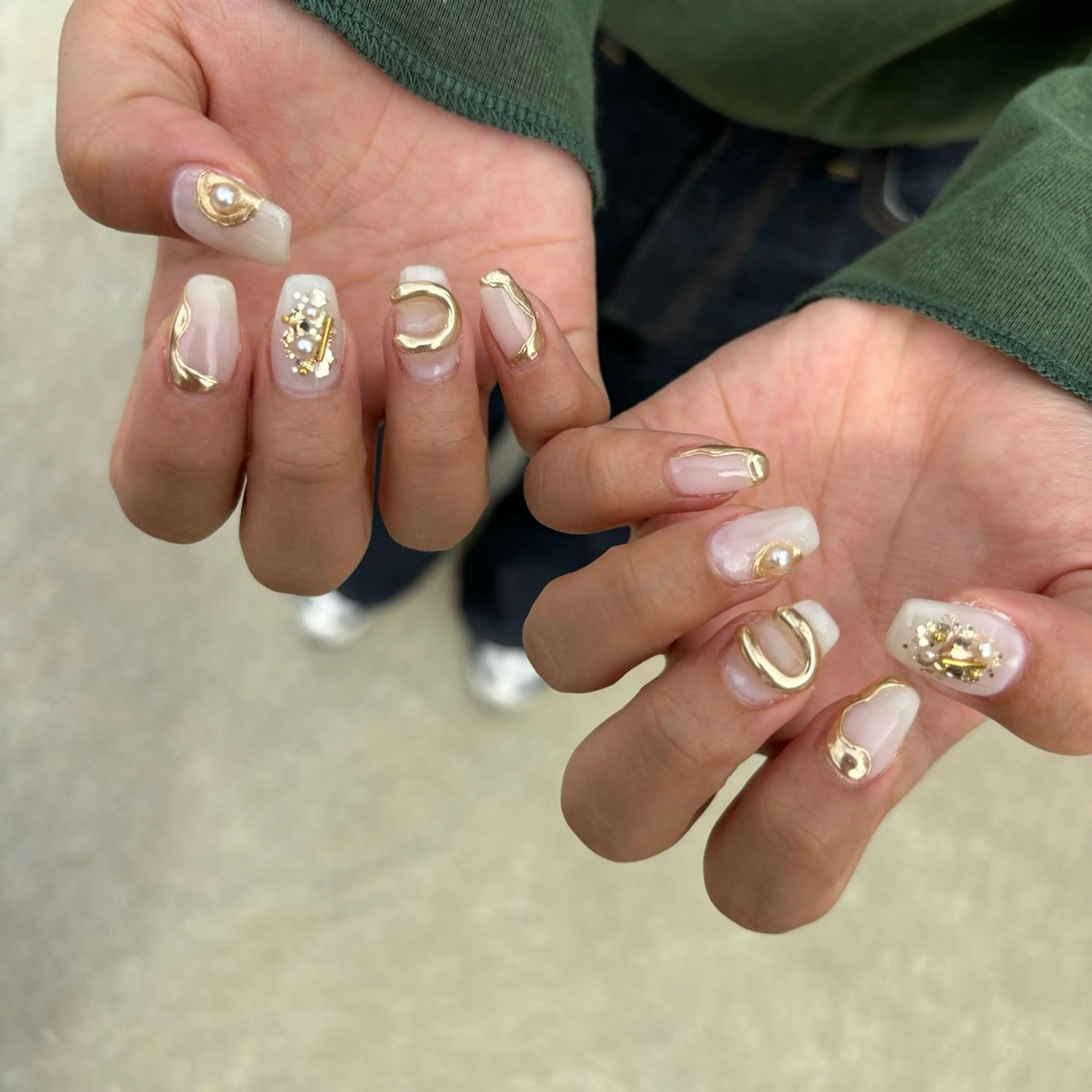 ネイル ハンドネイル Sea  nail by emaのネイルデザイン