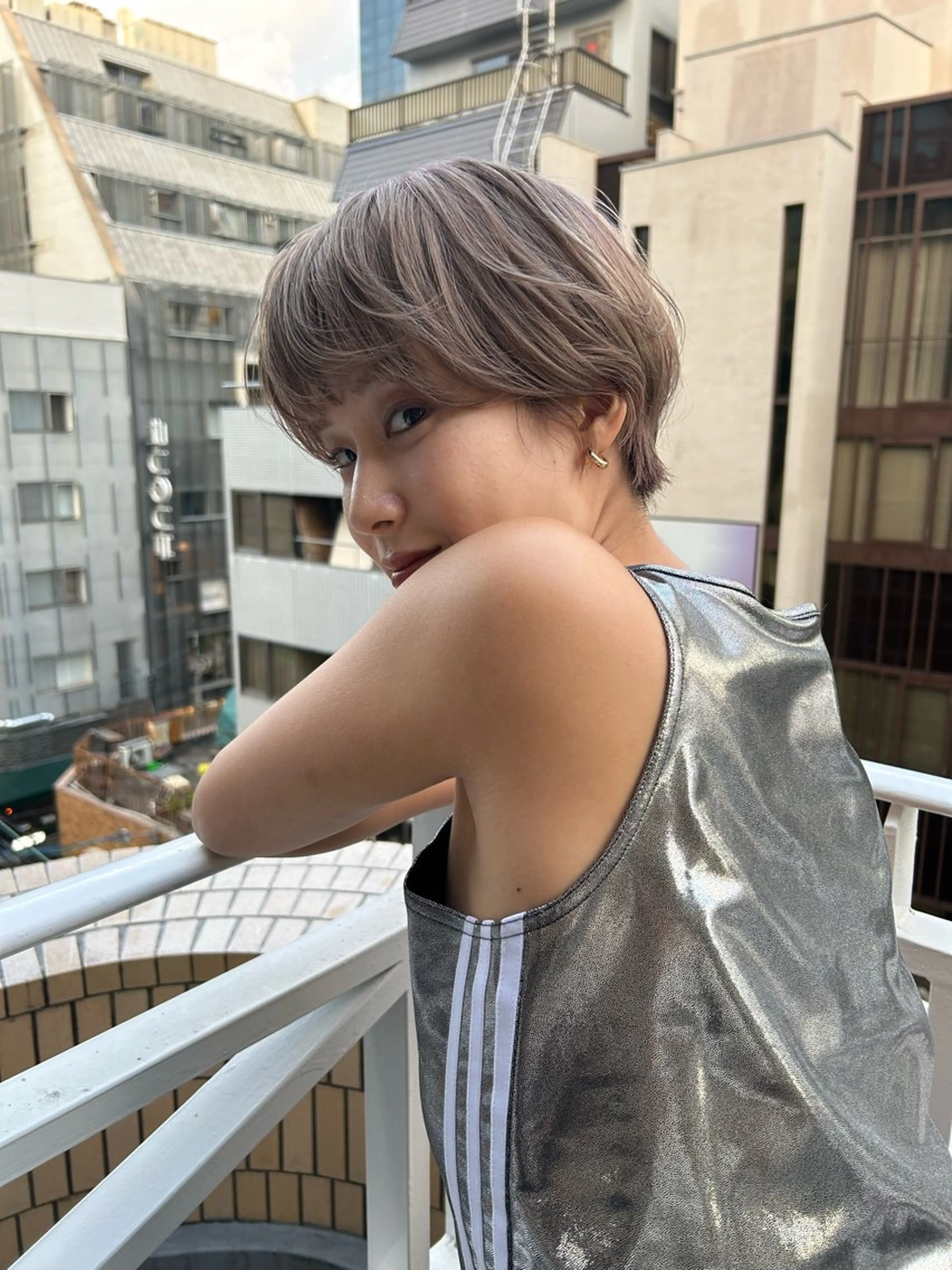 ショート カラー カット ヘアカラー トリートメント ショート/ボブ専門 宮脇美奈/南船場のヘアスタイル