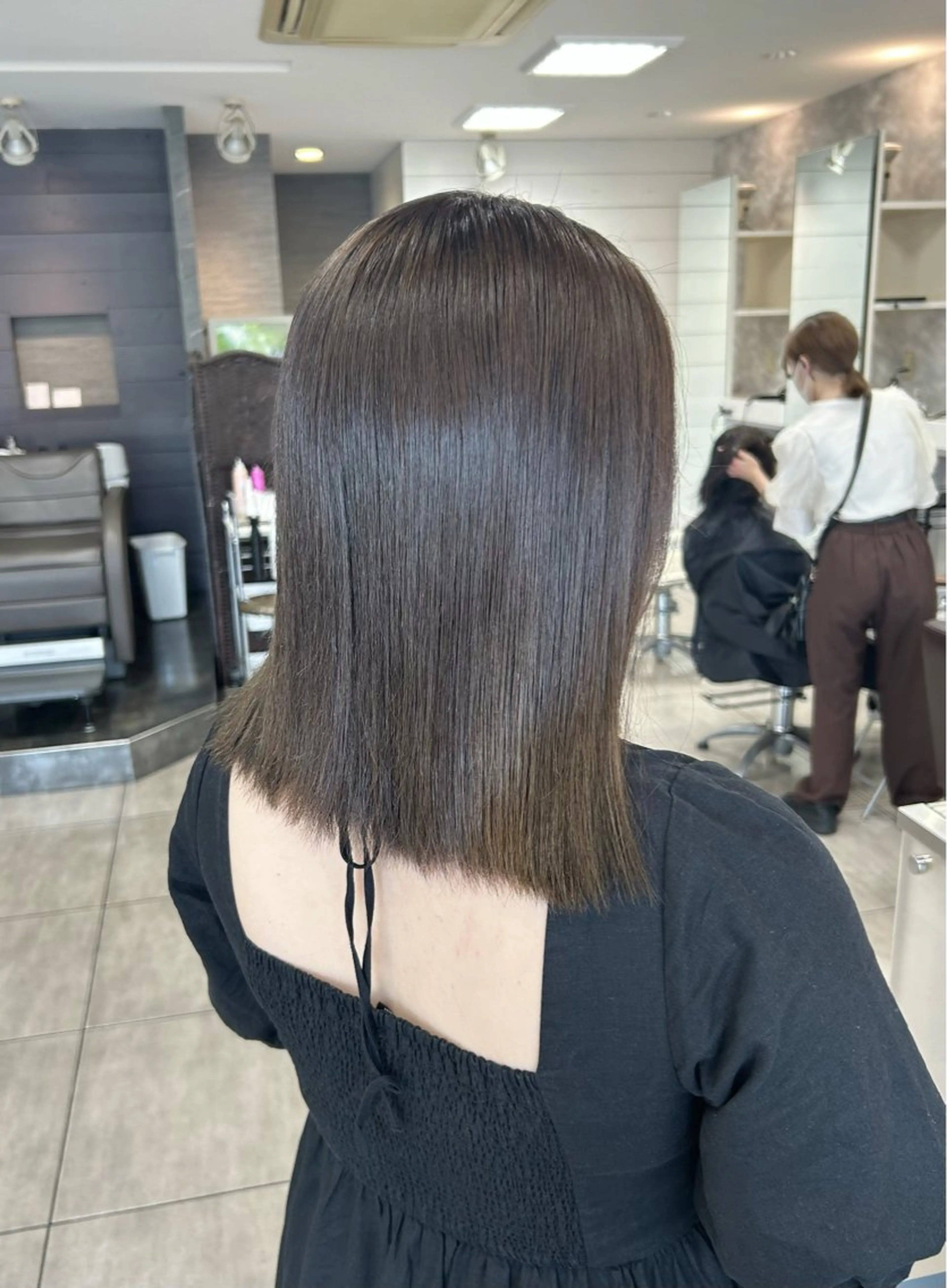 ミディアム ヘアカラー 🫧艶髪カラー🫧 森本くるみのヘアスタイル