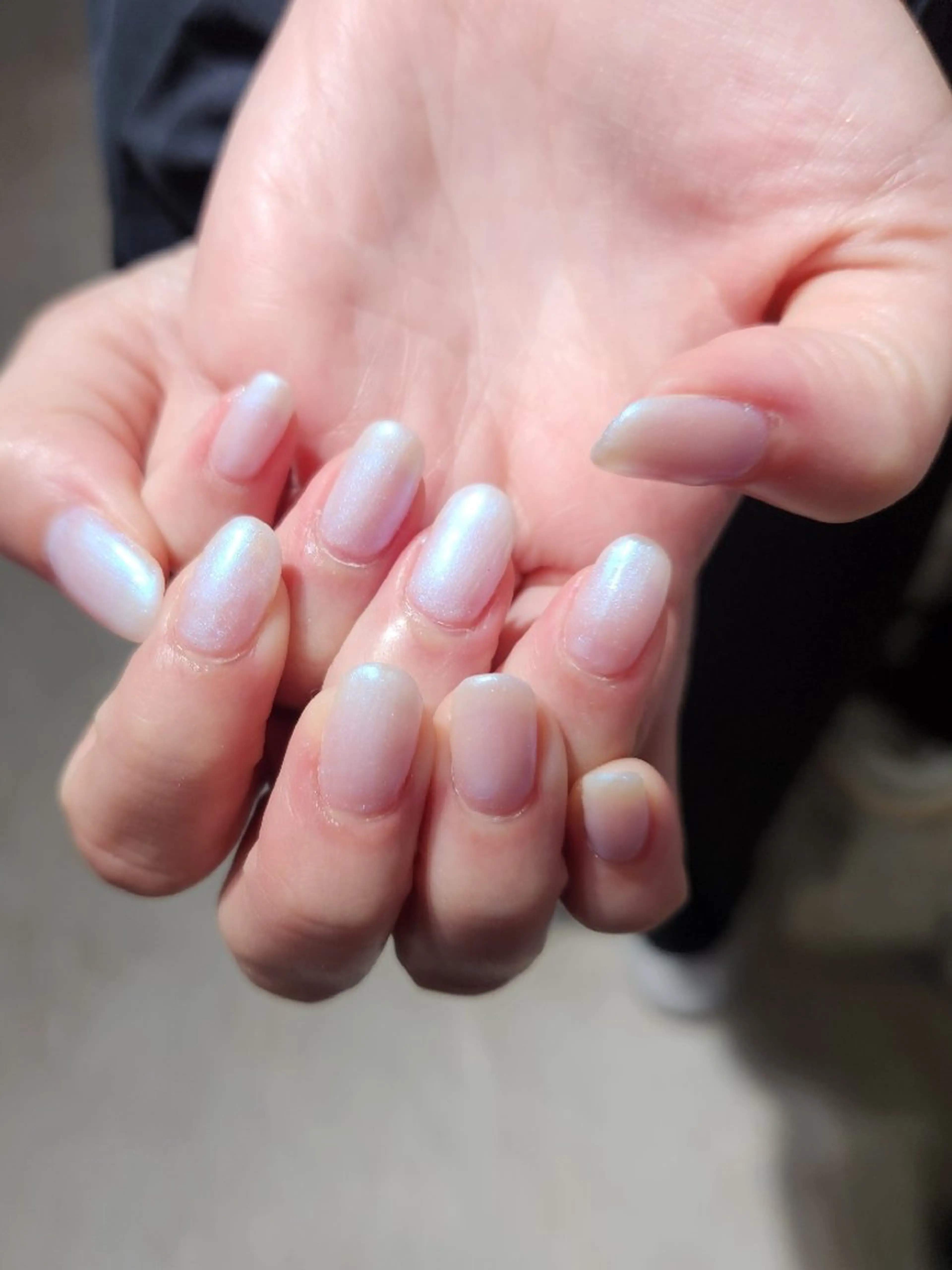 ネイル ブルー ラメ(グリッター) オフィスネイル ハンドネイル Bianca名駅店 あゆのネイルデザイン