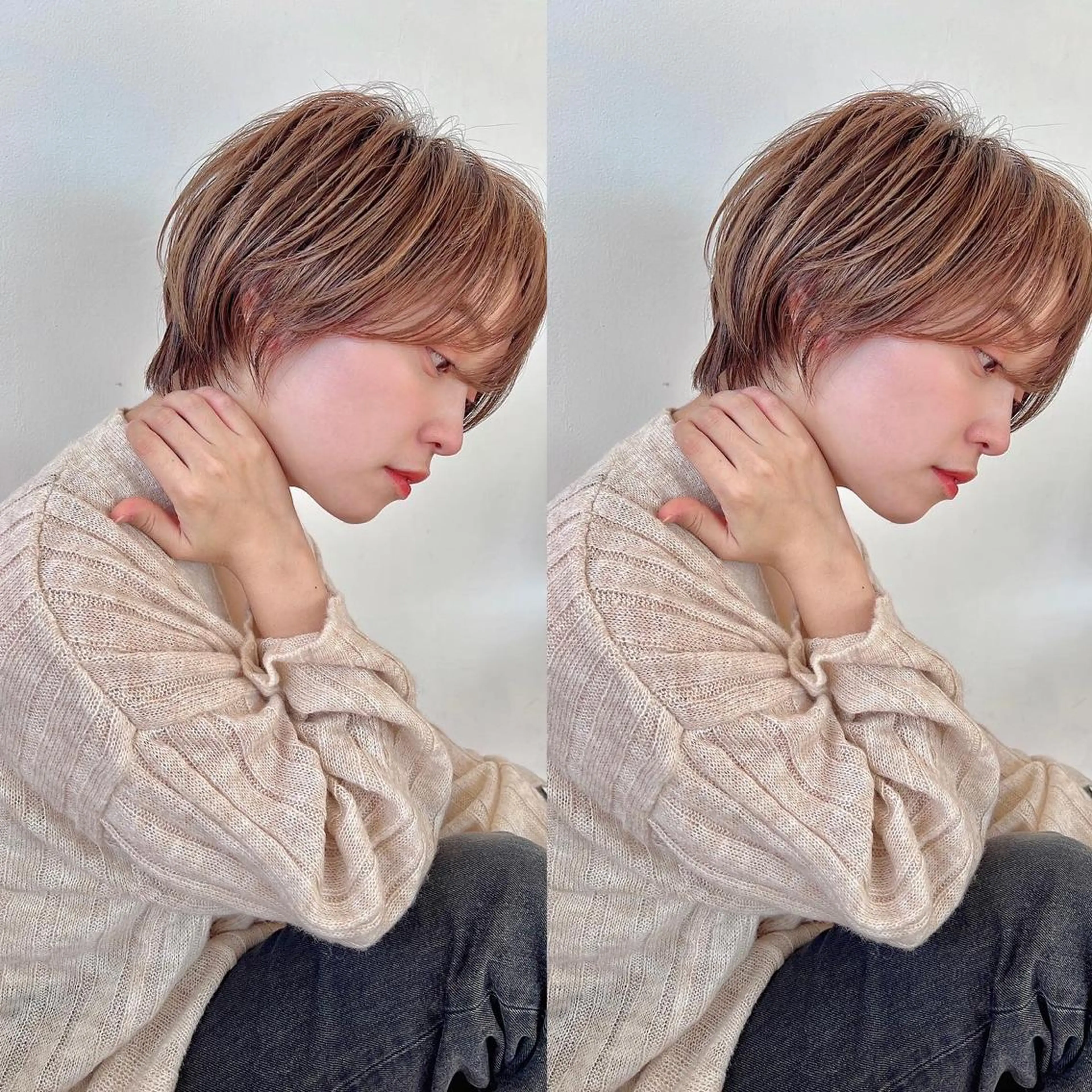 ショート カラー カット ヘアカラー HARUKI MINATO japan所属・🧡ショートの達人 🧡SHOのヘアスタイル