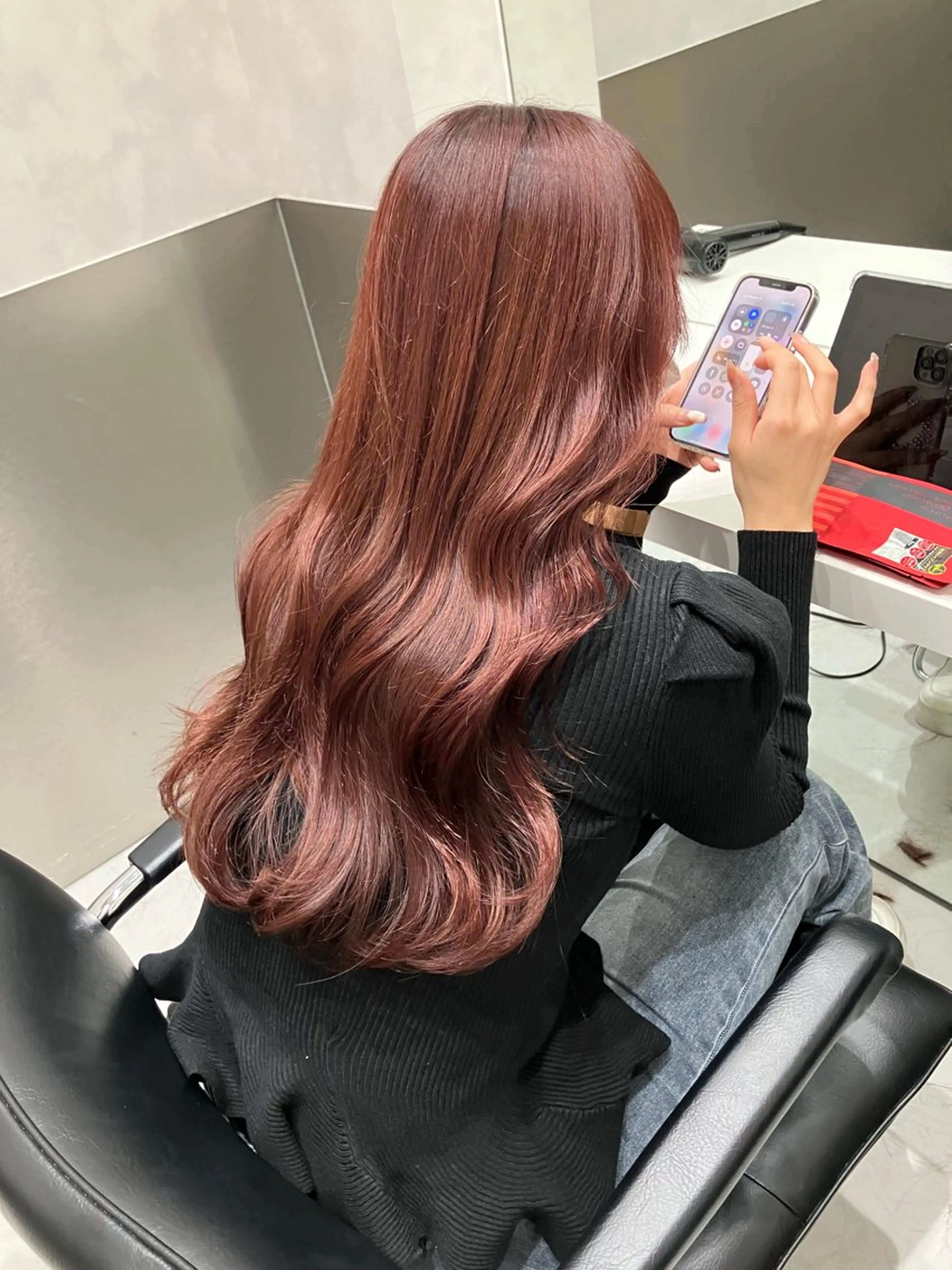 ロング カラー カット ヘアカラー トリートメント GO TODAY SHAIRE SALON原宿vita店舗所属・🩷完全マンツーマン 💖ASAHIのヘアスタイル
