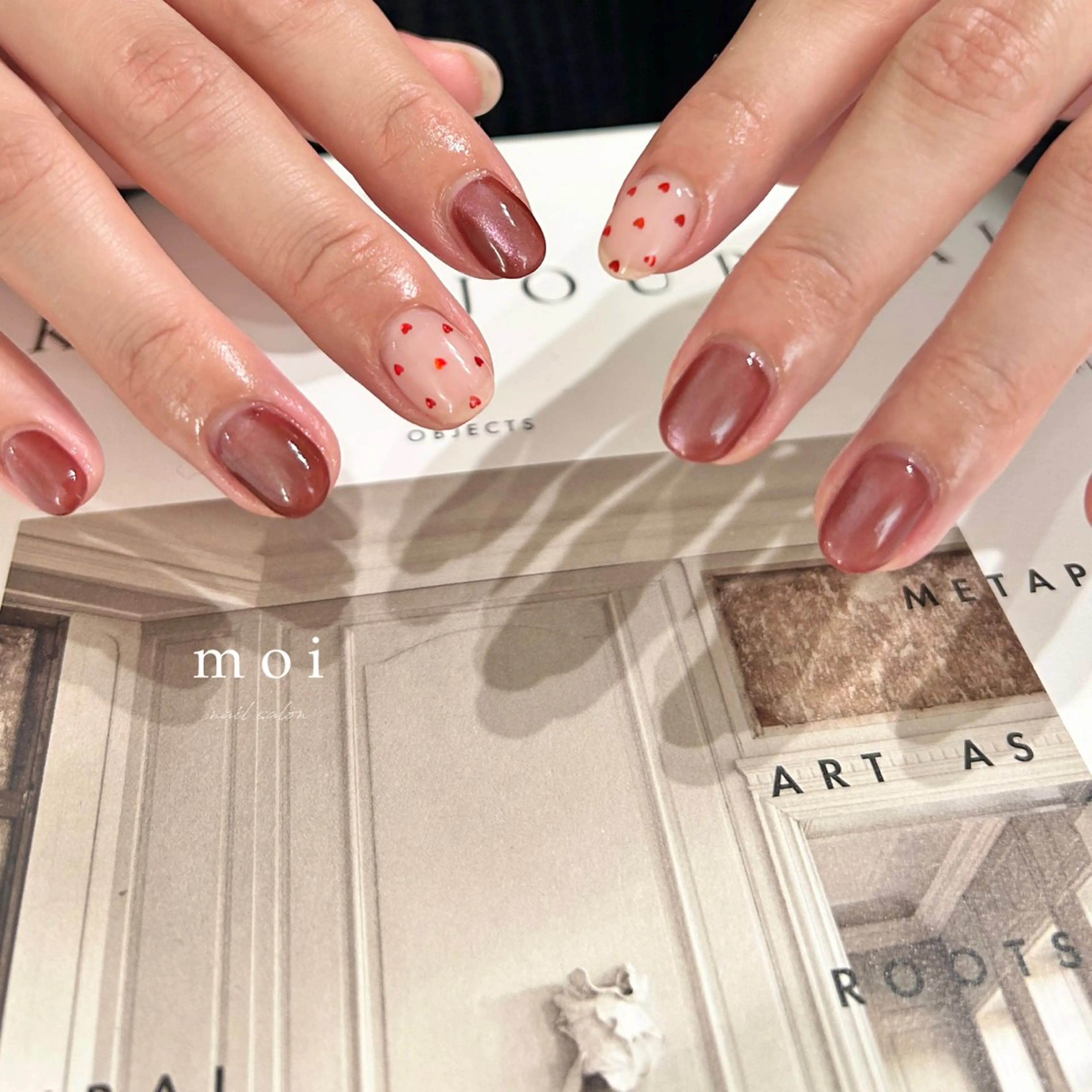 ネイル バレンタイン nail salon moiのネイルデザイン