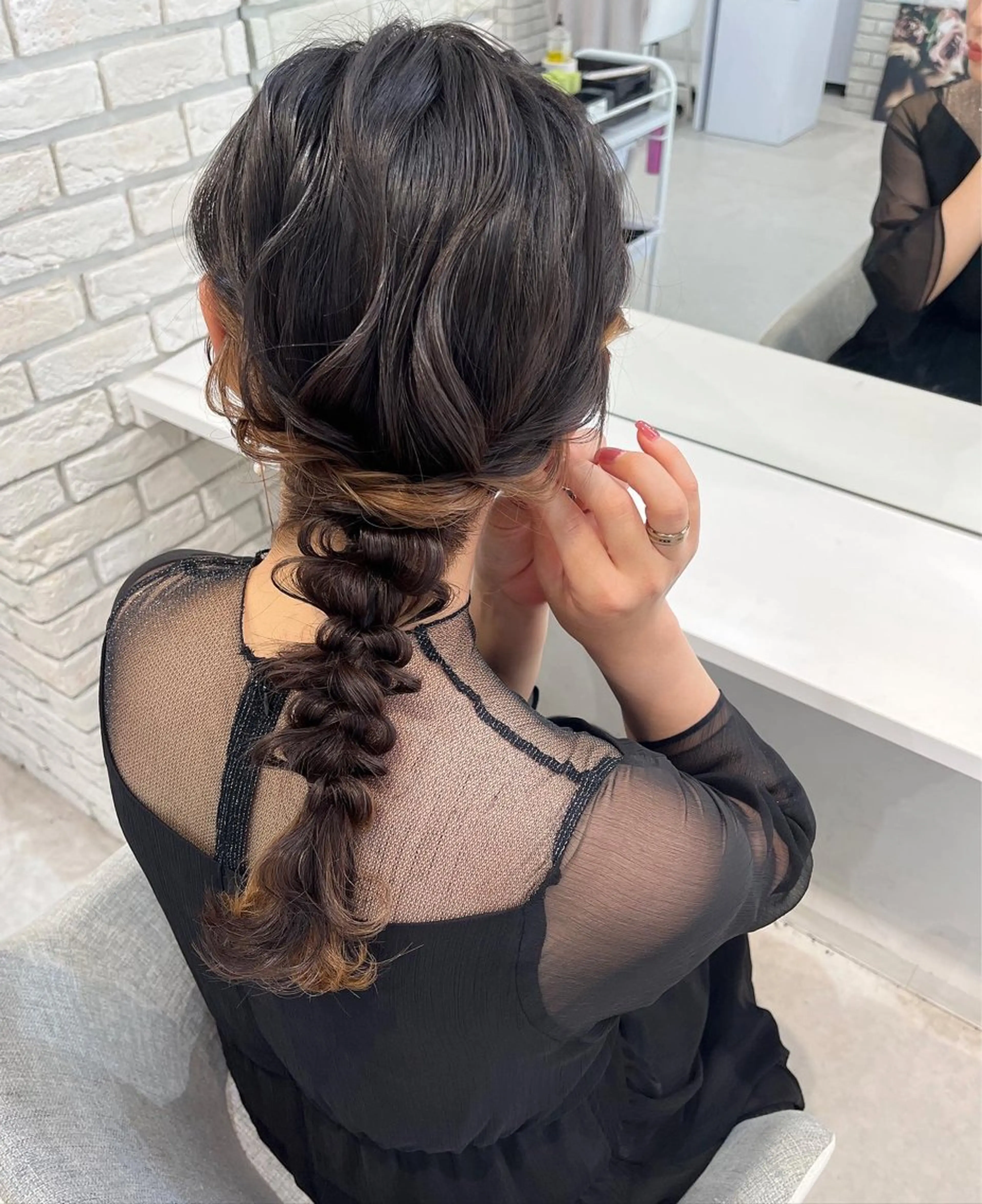 ロング ヘアアレンジ tomida yukiのマツエク・マツパデザイン