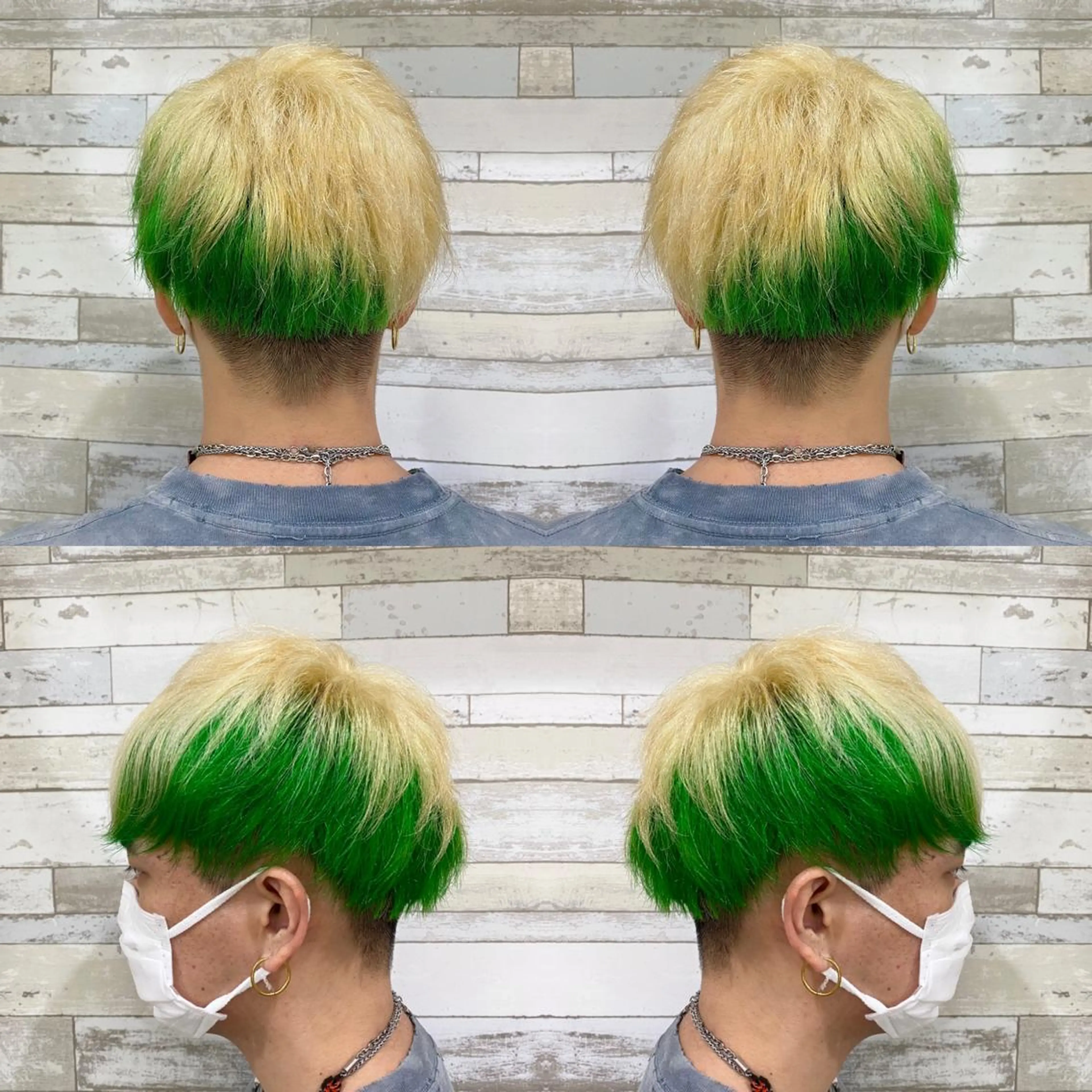 ショート カラー メンズ "PEPPU "所属・派手髪、ハイトーン ショートヘアShinのヘアスタイル