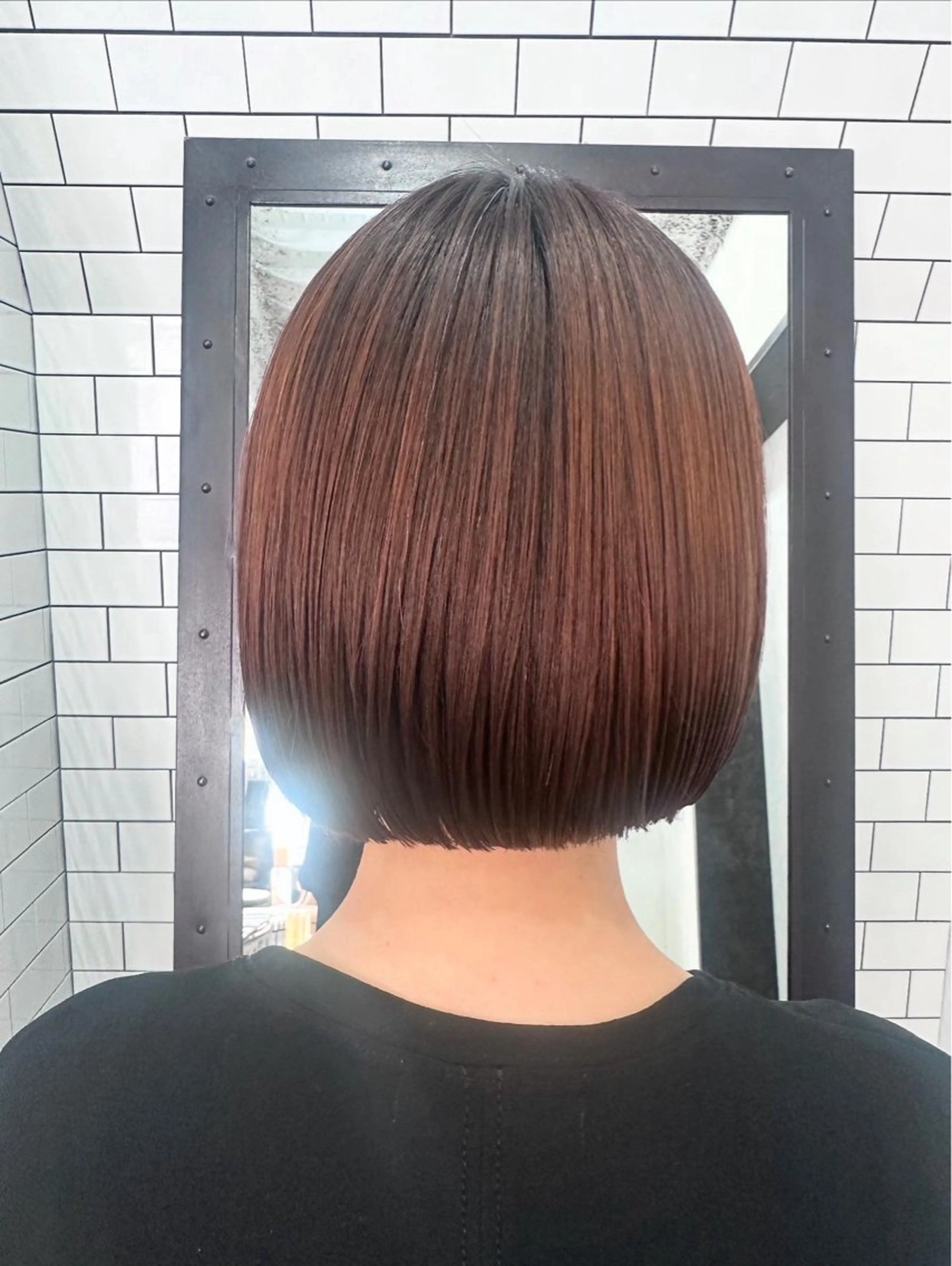 ショート カット 縮毛矯正 トリートメント 妙見 知洋のヘアスタイル