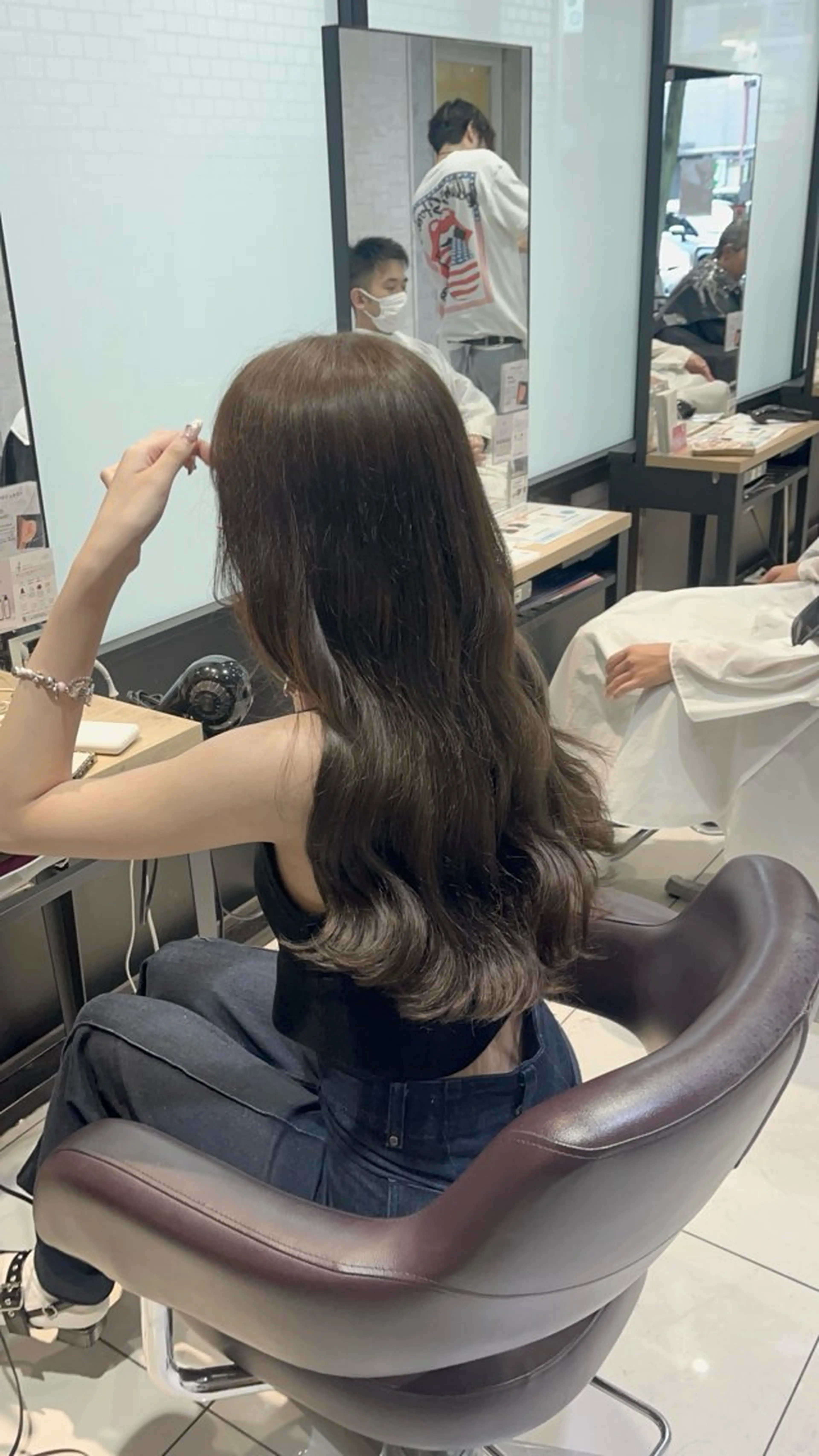 ロング カラー カット ヘアカラー トリートメント 🩰モテ艶girly ヘア🐇彩香‎🪡♡のヘアスタイル