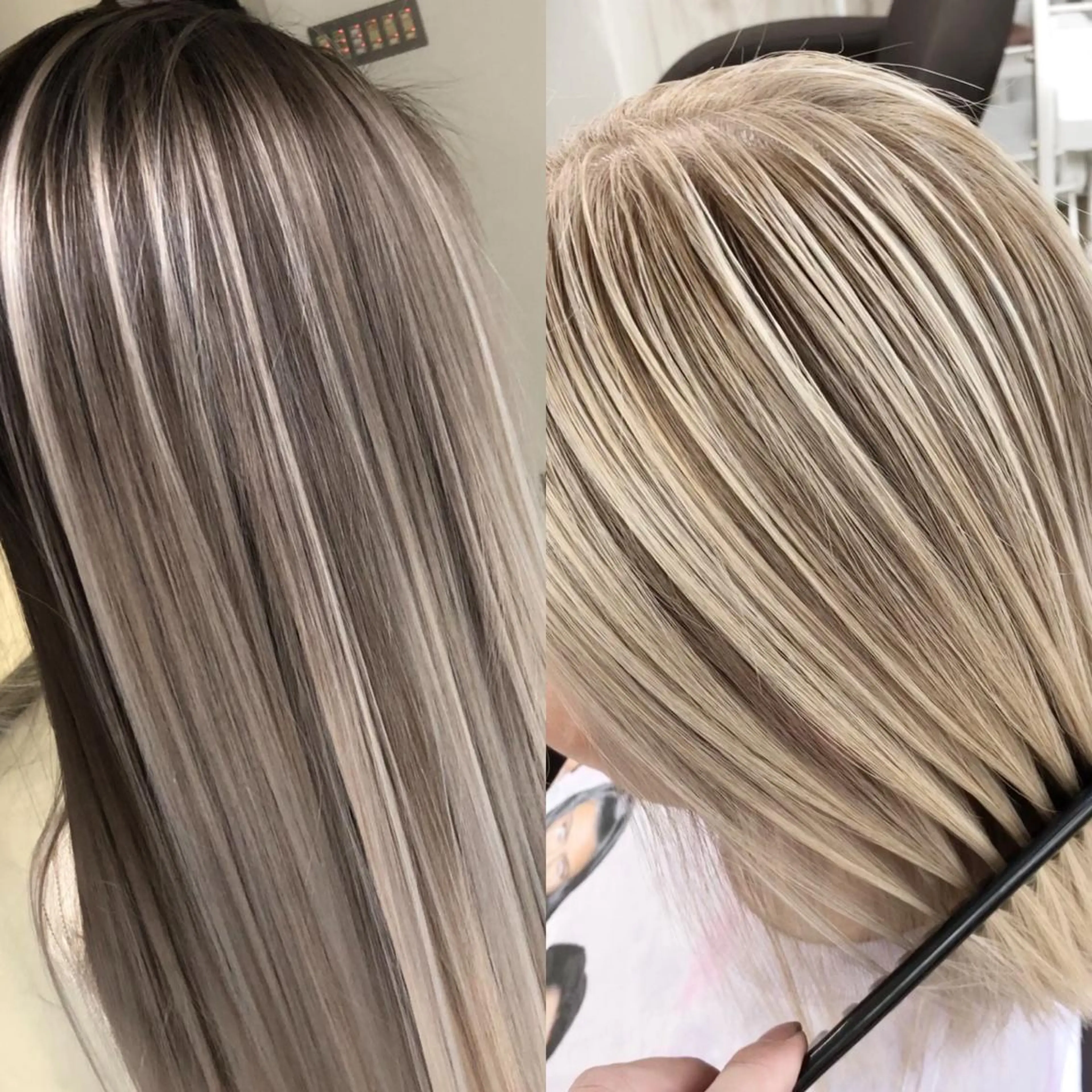 ロング カラー バレイヤージュ レイヤーカット プライベートサロン LyoN/RYOTAのヘアスタイル