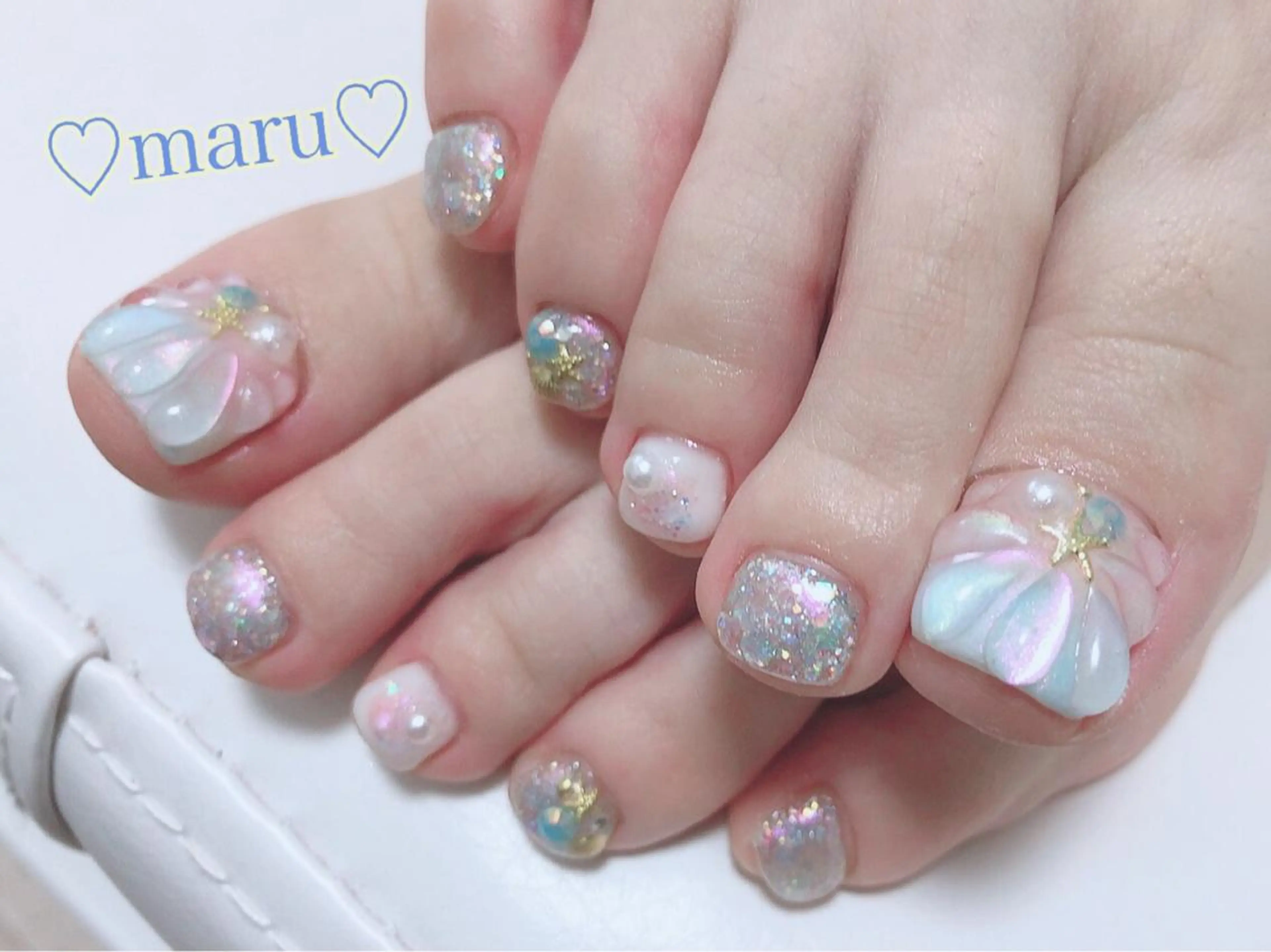ネイル ハンドネイル フットネイル まるみ ♡のネイルデザイン