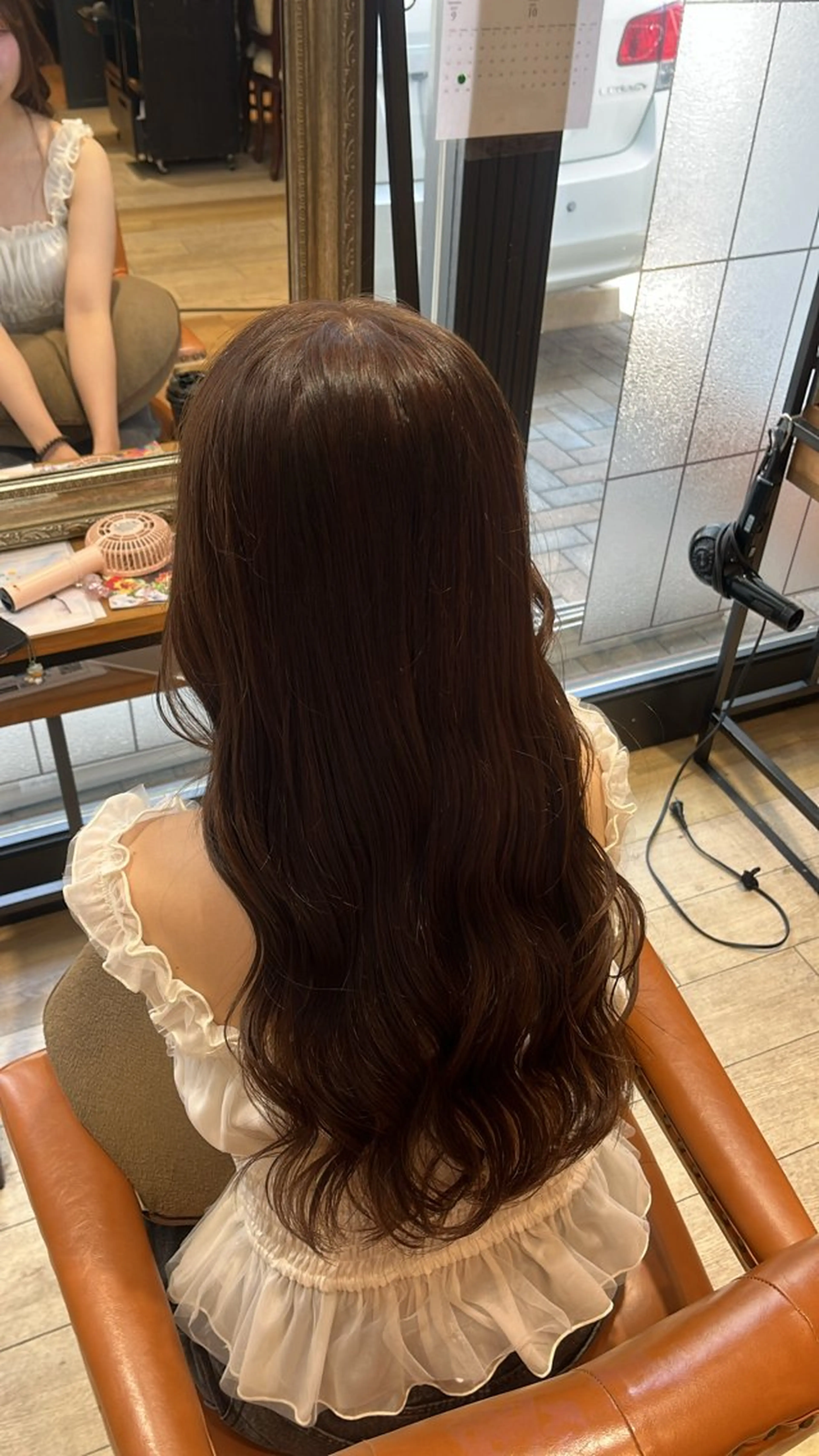 ロング チョコレートブラウン ヘアカラー みゆ/カラー モデル募集中🎀🤍のヘアスタイル