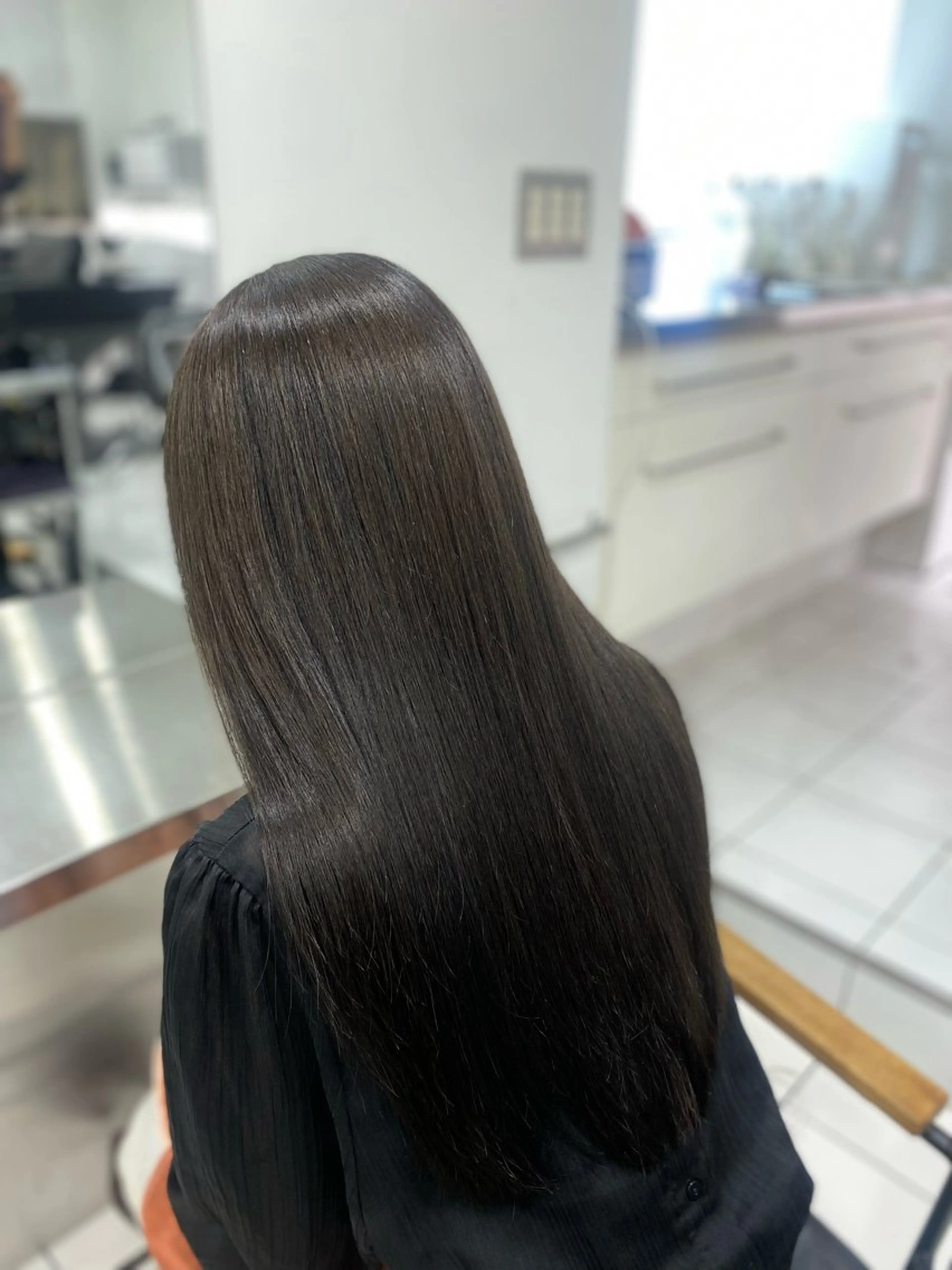 セミロング カラー 透明感カラー🫧銀座 sana໒꒱· ﾟのヘアスタイル