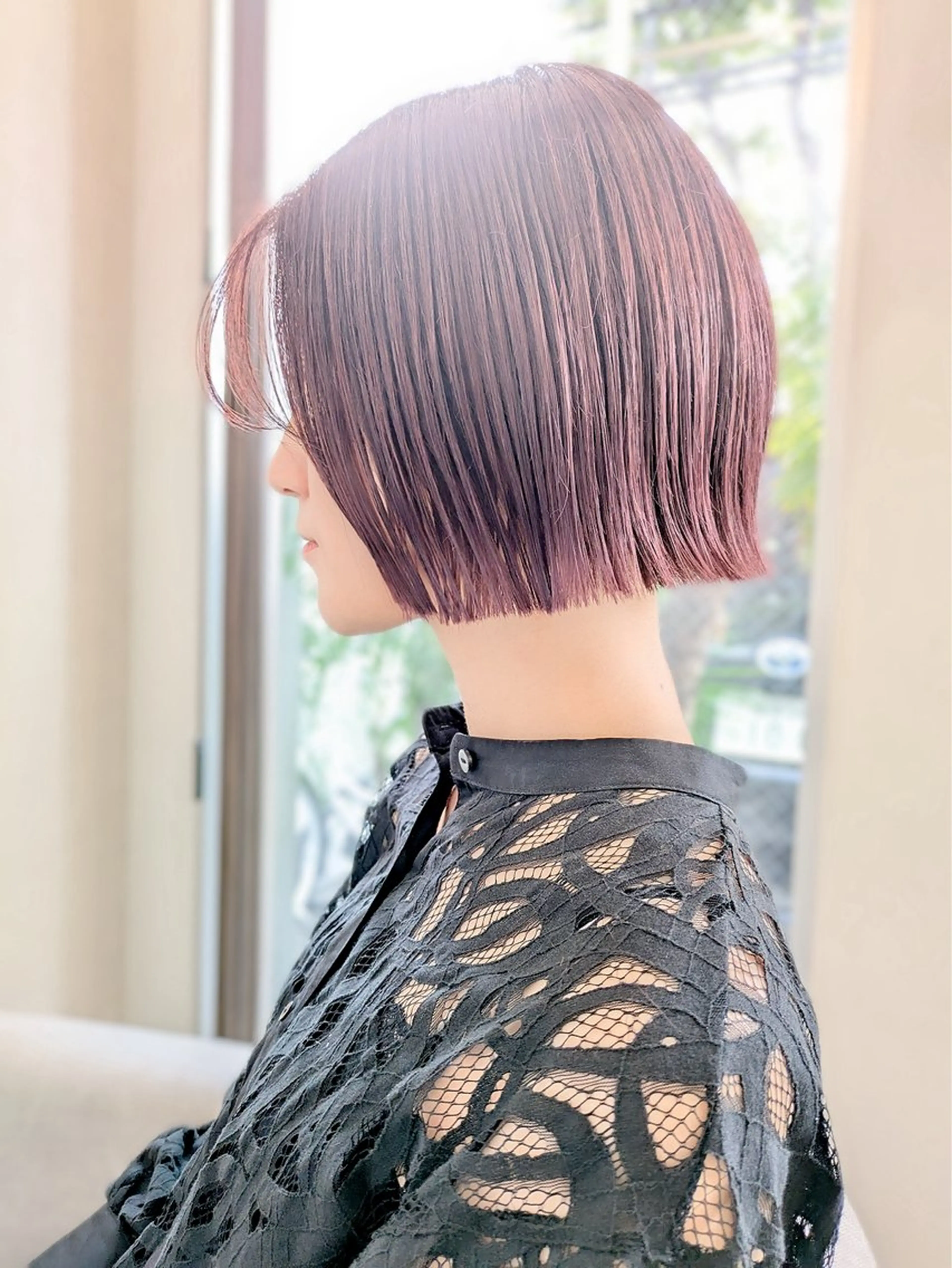ショート 切りっぱなしボブ ボブ grazie JAPANのヘアスタイル