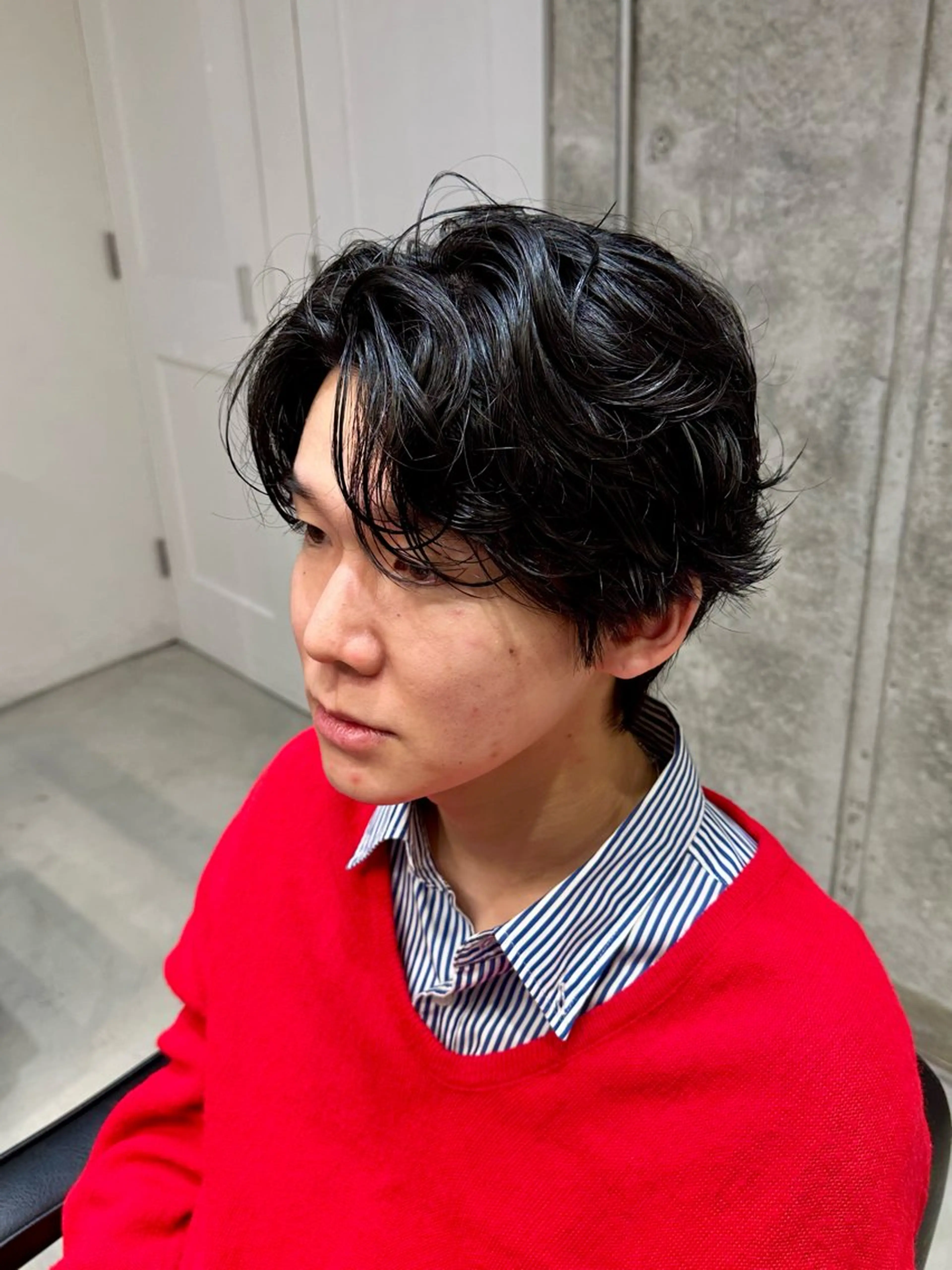 ミディアム パーマ メンズ カット パーマ 横浜/Farbe/ ボブ、ショート募集中のヘアスタイル