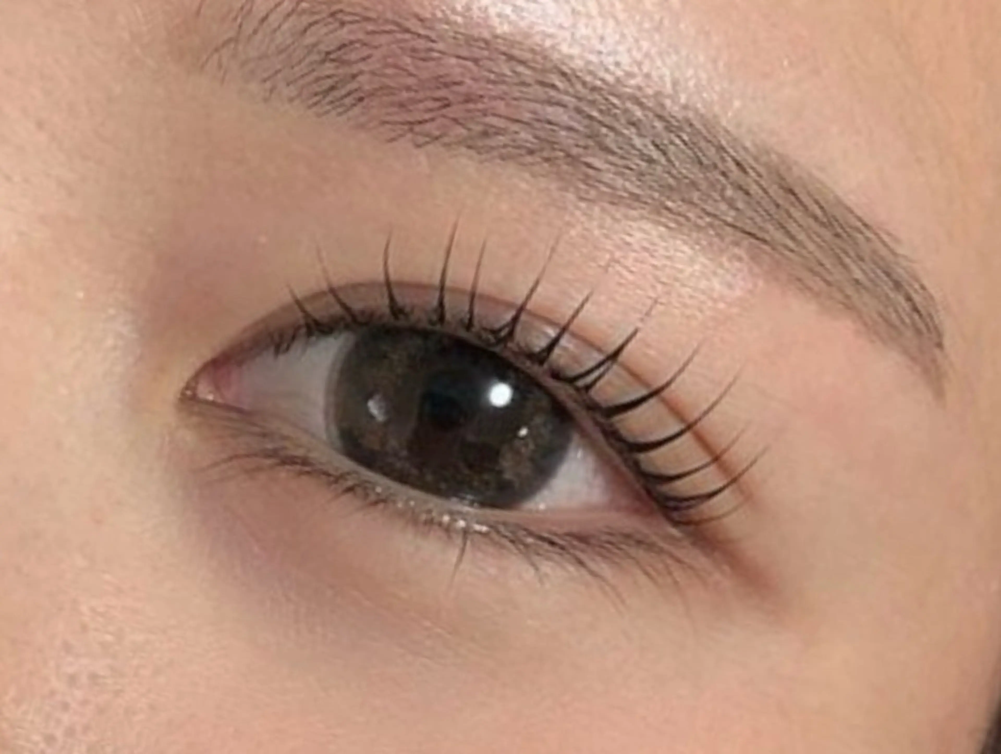 上まつげパーマの写真