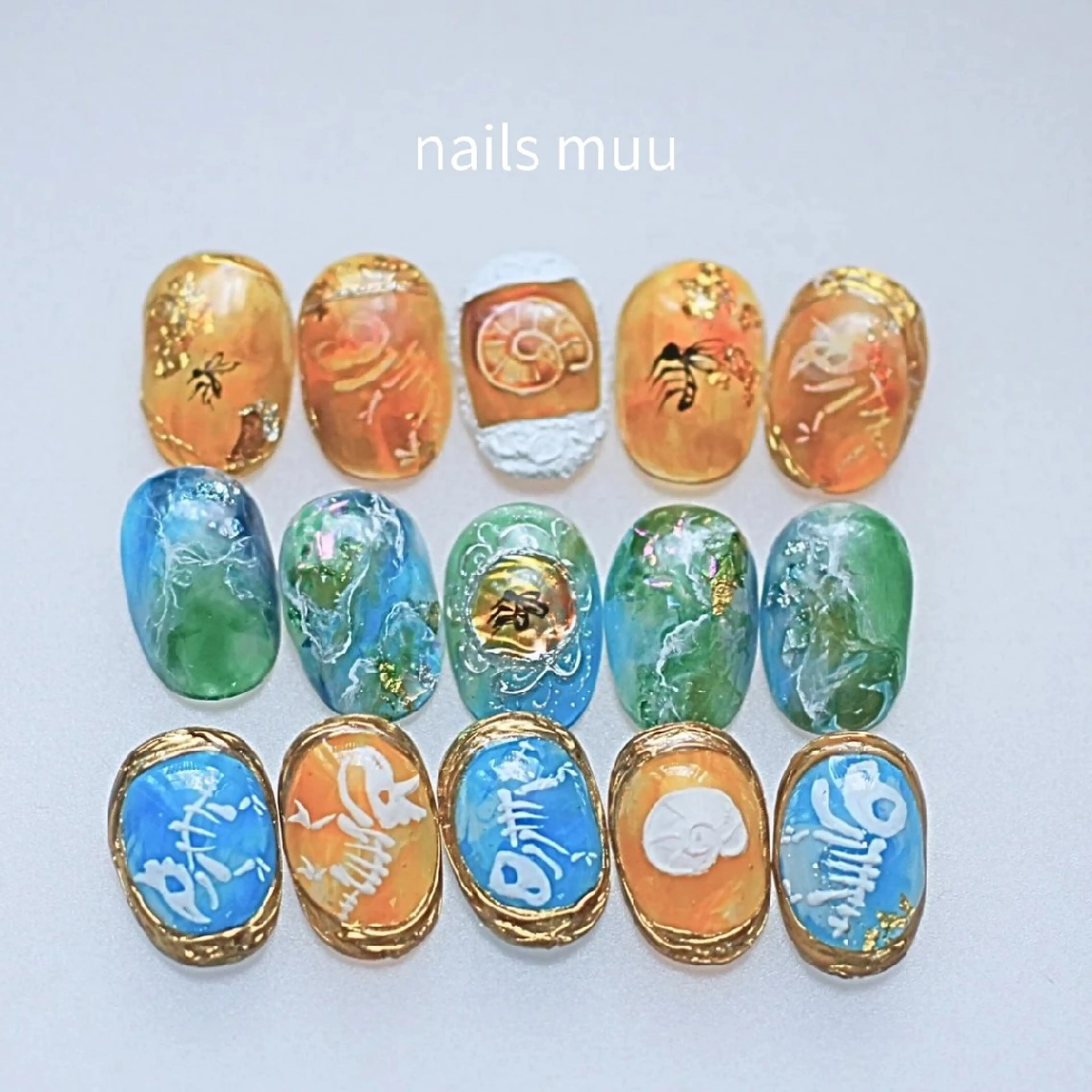 ネイル アートネイル ハンドネイル nails muu まゆのネイルデザイン