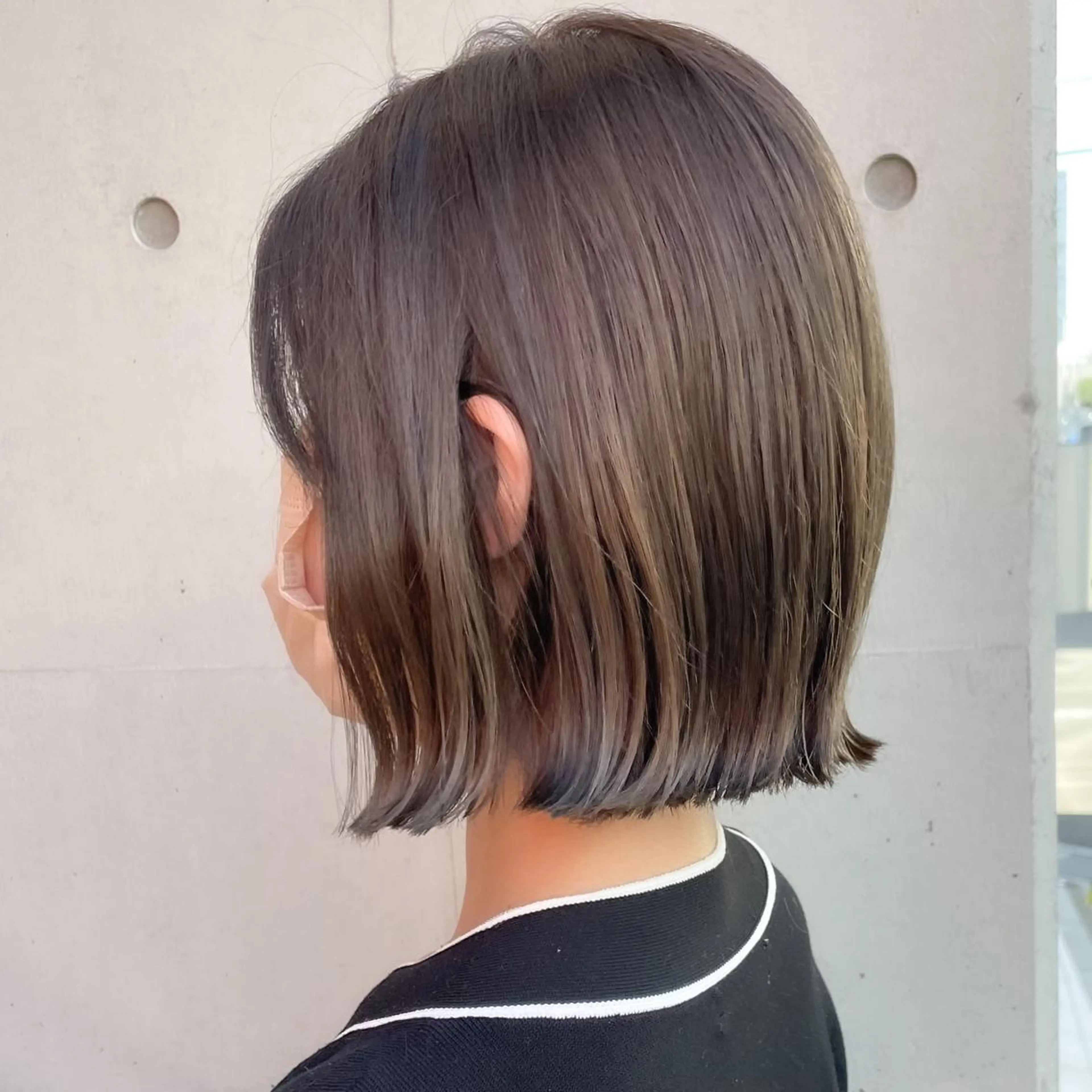 ショート カラー 切りっぱなしボブ ボブ カット ヘアカラー トリートメント 森本 裕太 / ボブのヘアスタイル