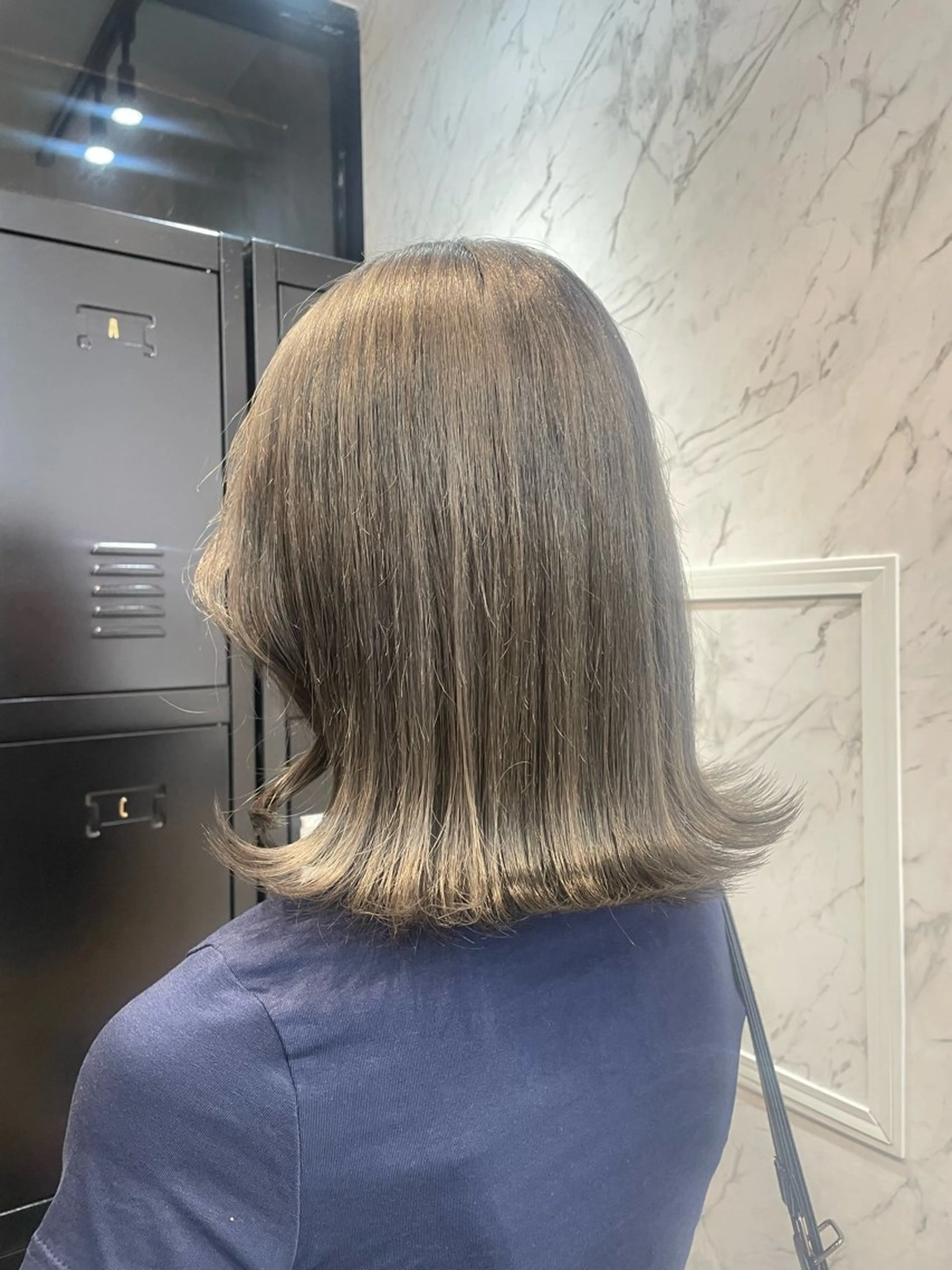 セミロング カラー グレージュ ヘアカラー hair salon dot. mooda 韓国風サロン 町田店所属・韓国風ヘア🎀🩶 /♡𝓝𝓸𝓪♡のヘアスタイル