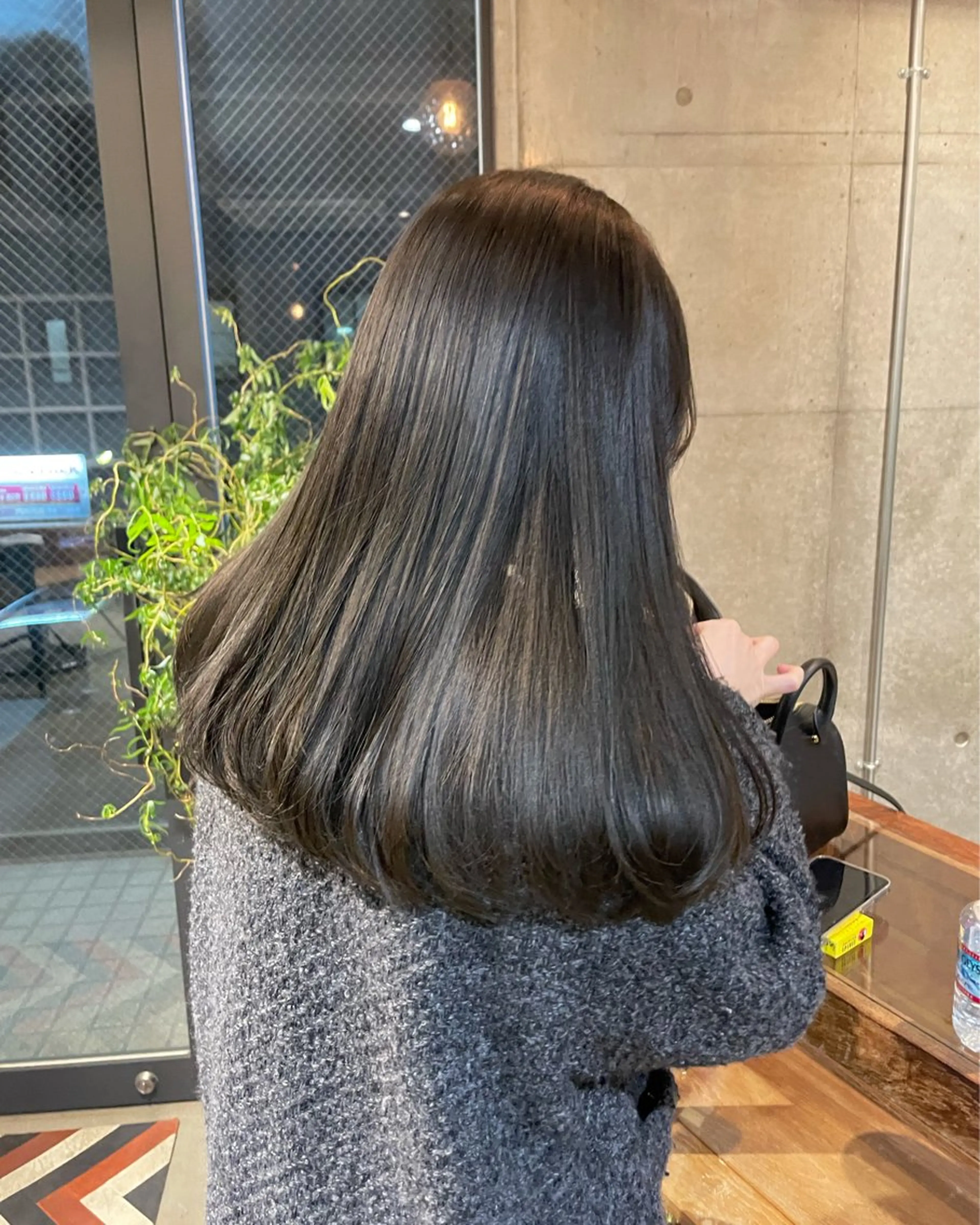 カラー ヘアカラー トリートメント maina/透明感 ベージュ/ブラウンのヘアスタイル