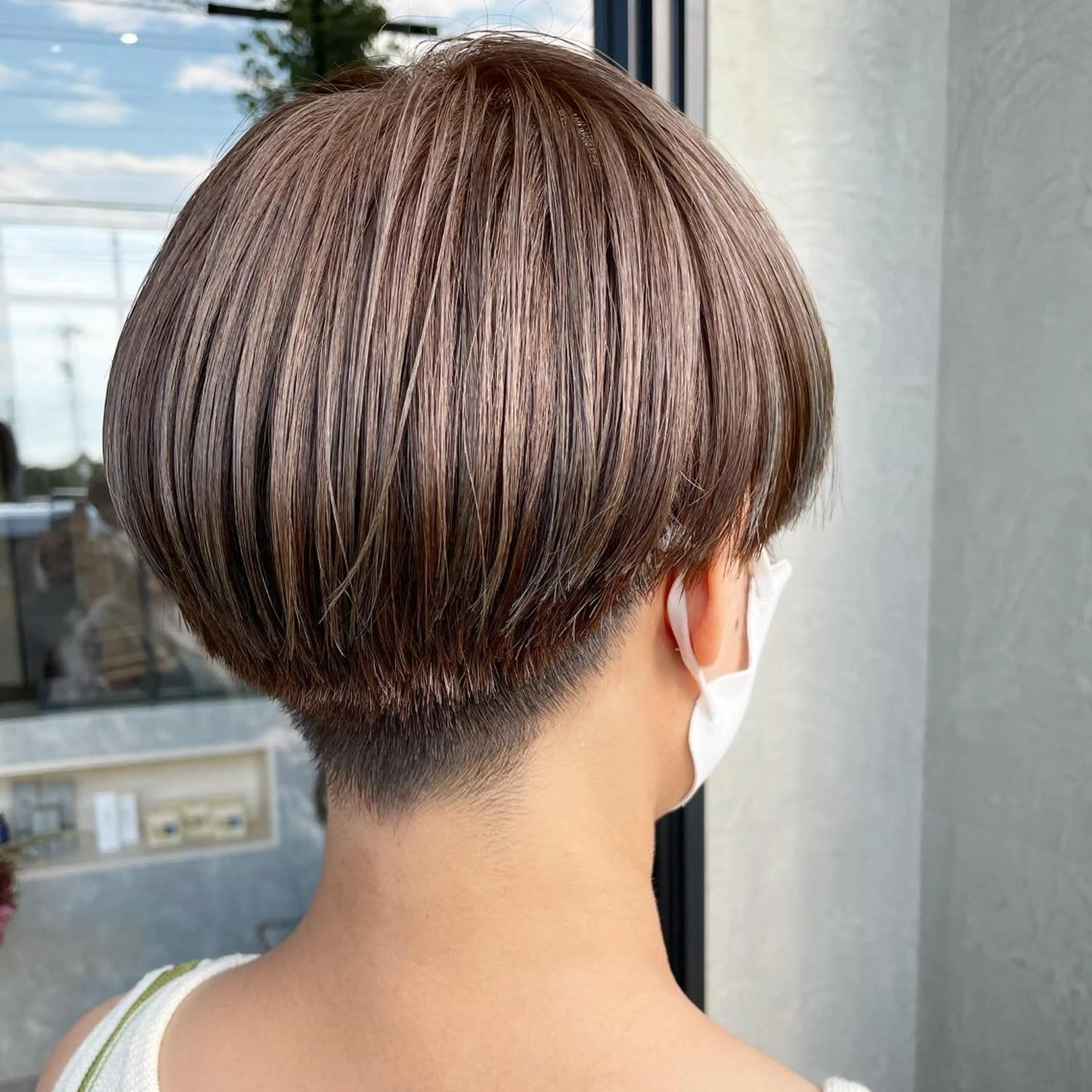 ショート ショートヘア カット ヘアカラー 河原 亮のヘアスタイル