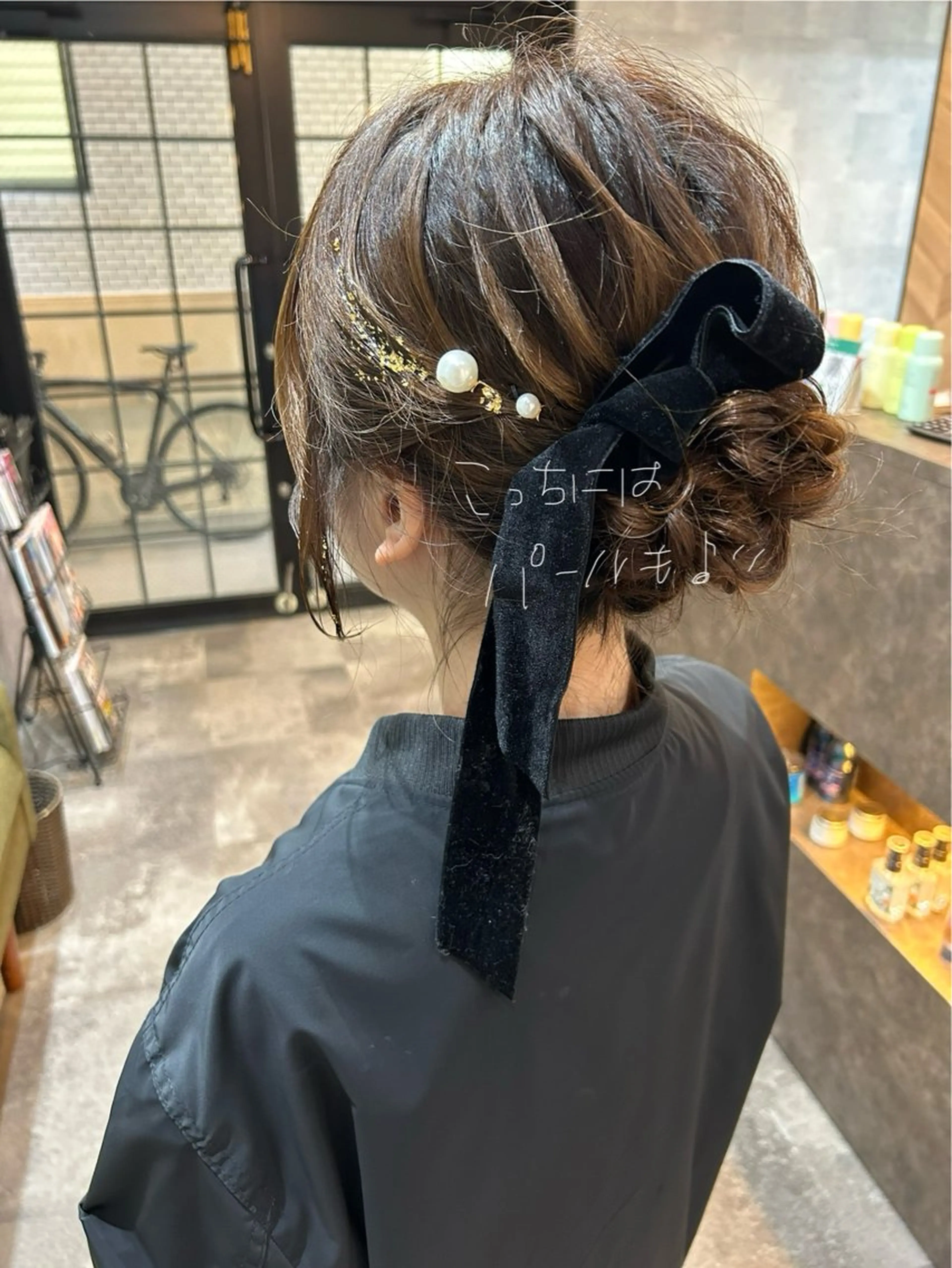 ミディアム ヘアアレンジ ヘアセット 飯塚 沙衣のヘアスタイル