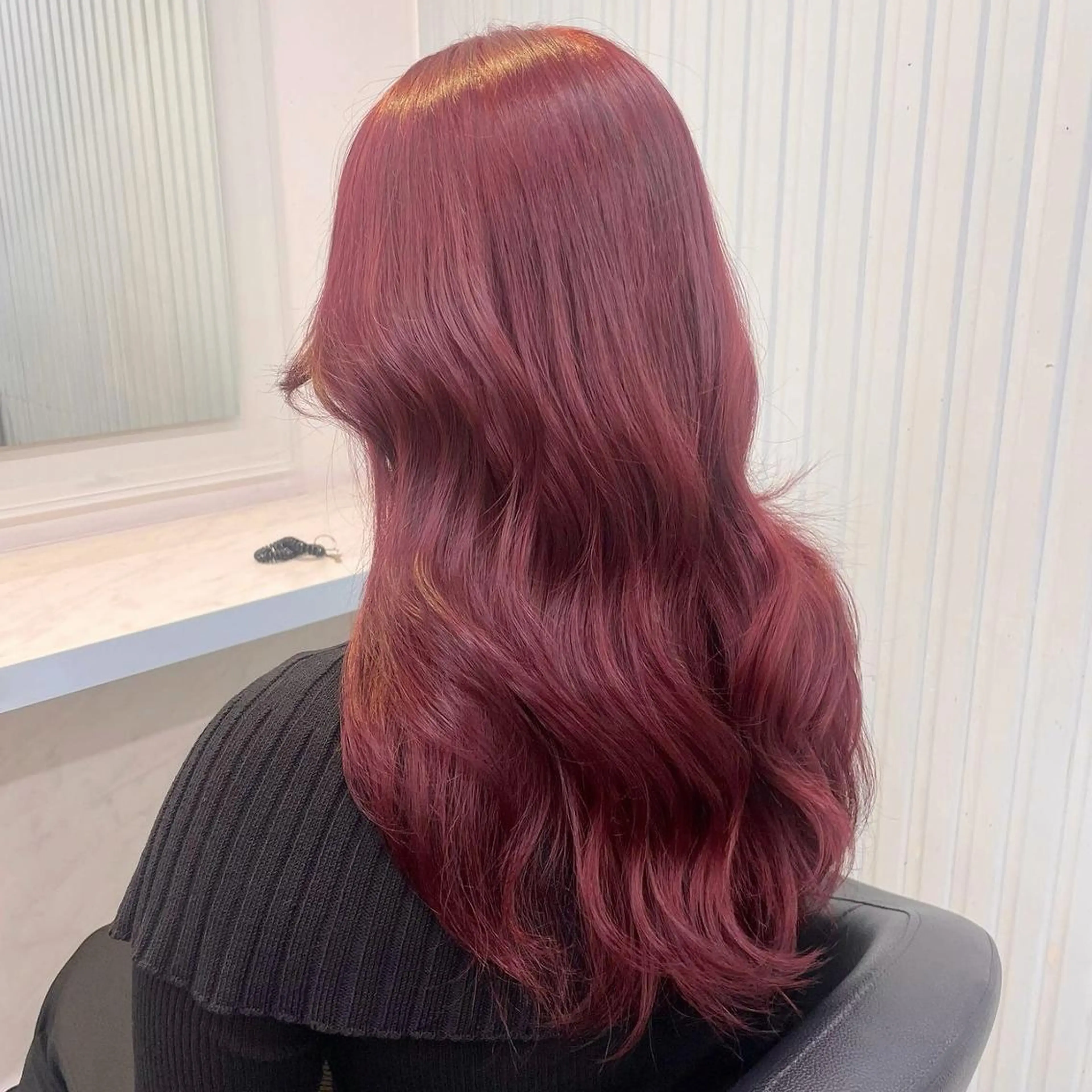 カラー 盛れる韓国RED🥀 sayakaのヘアスタイル