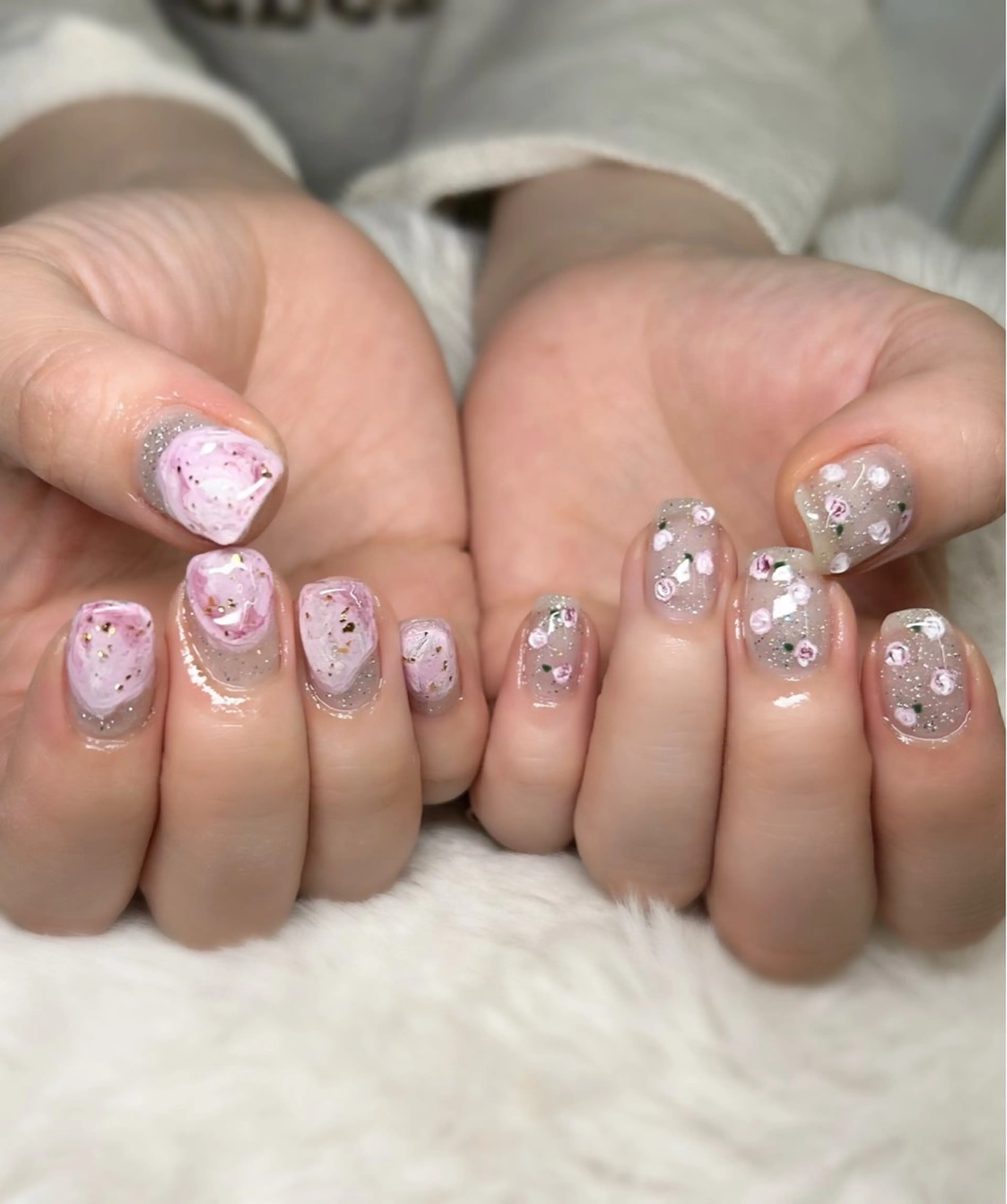 ネイル ピンク ハンドネイル FILL nail所属・FILLnail YUMIのネイルデザイン