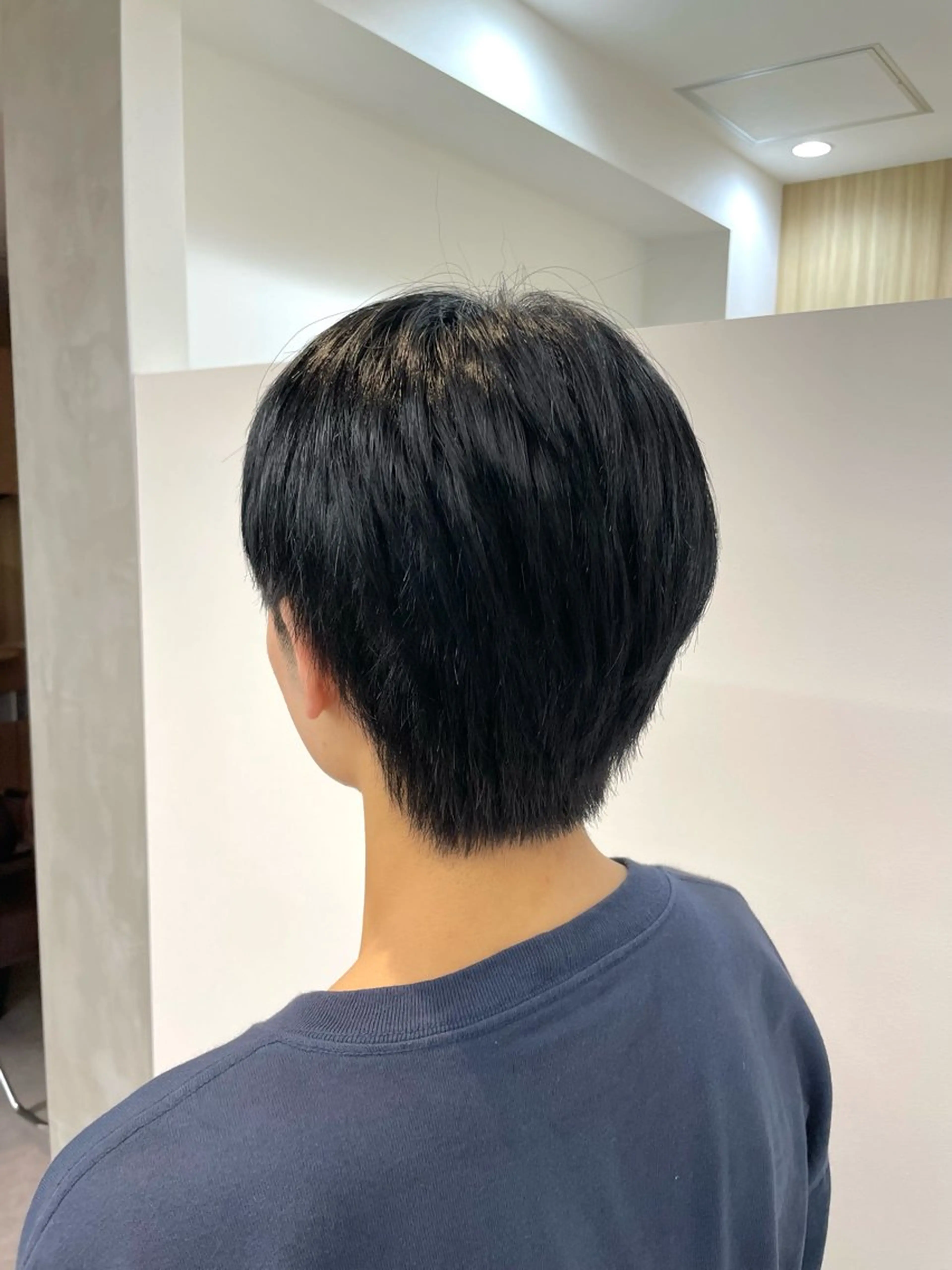 メンズ限定🎱 新規50%OFF 韓国風ダウンパーマ+カットの写真