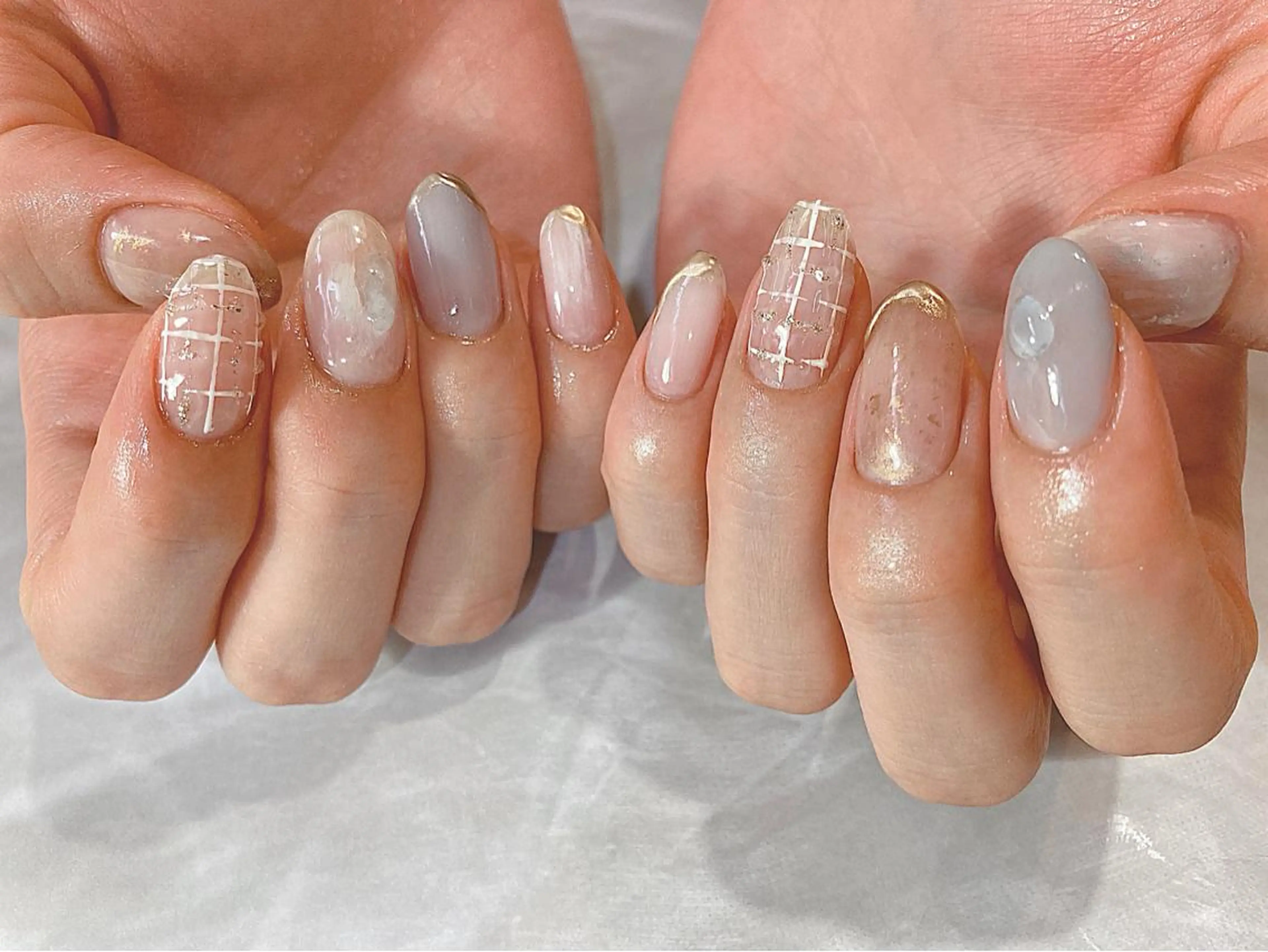 ショート カラー キッズ ネイル マツエク・マツパ ハンドネイル illum hicariのネイルデザイン