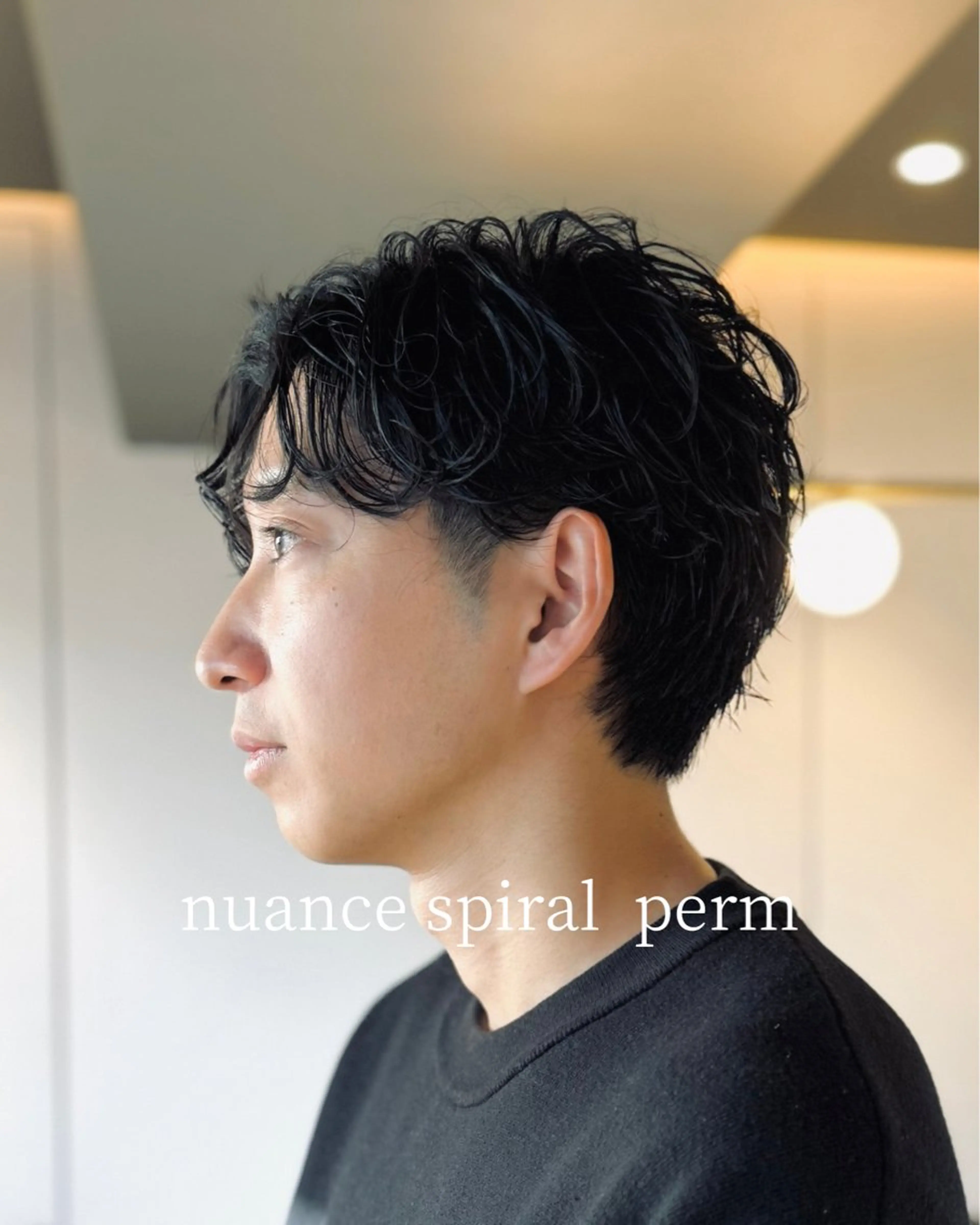 ショート パーマ メンズ メンズパーマ カット パーマ スパイキーショート 大人パーマ 丸山のヘアスタイル