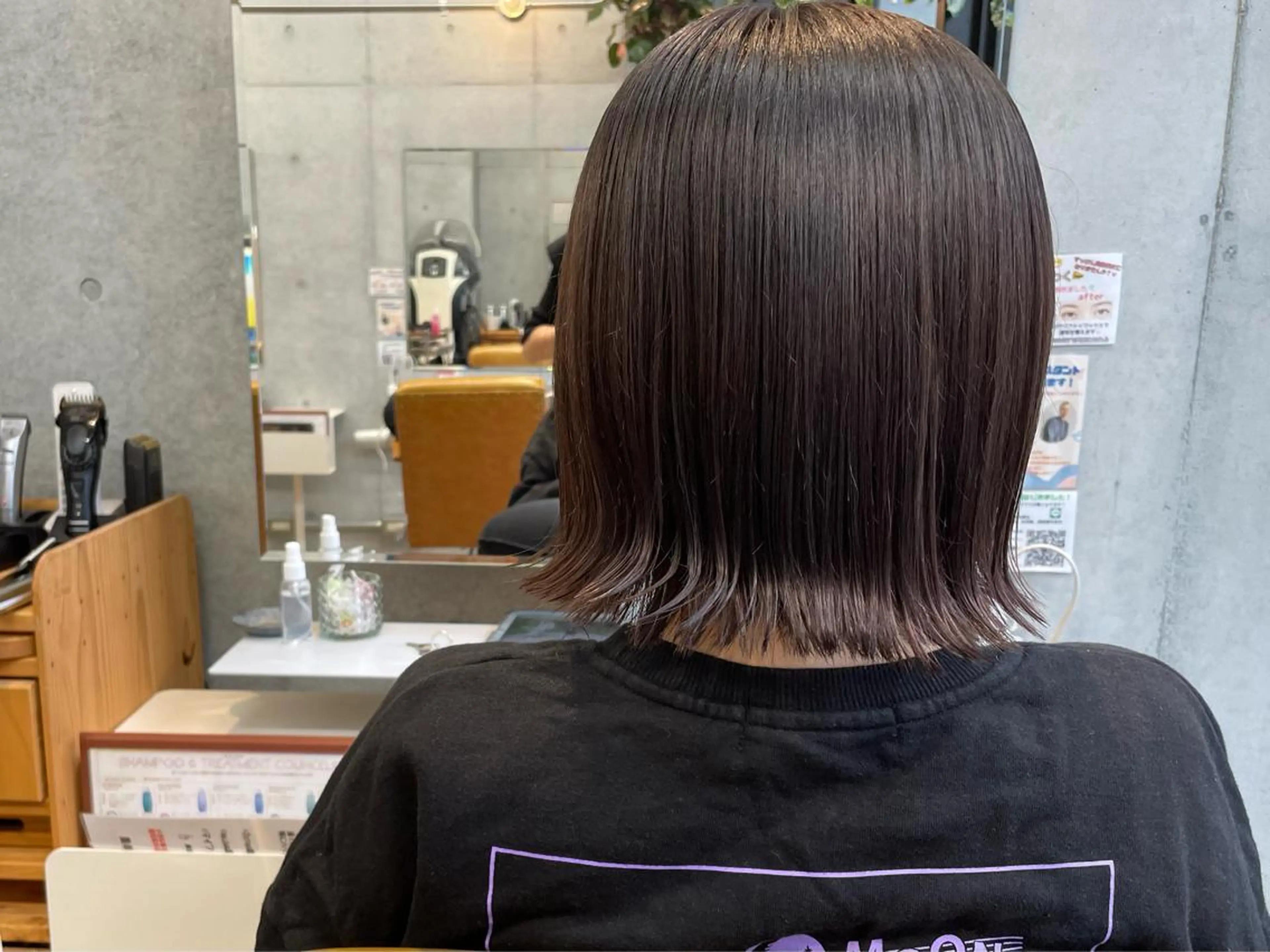 ミディアム ヘアカラー ヘッドスパ 【神ボブ✨】 sanaのヘアスタイル