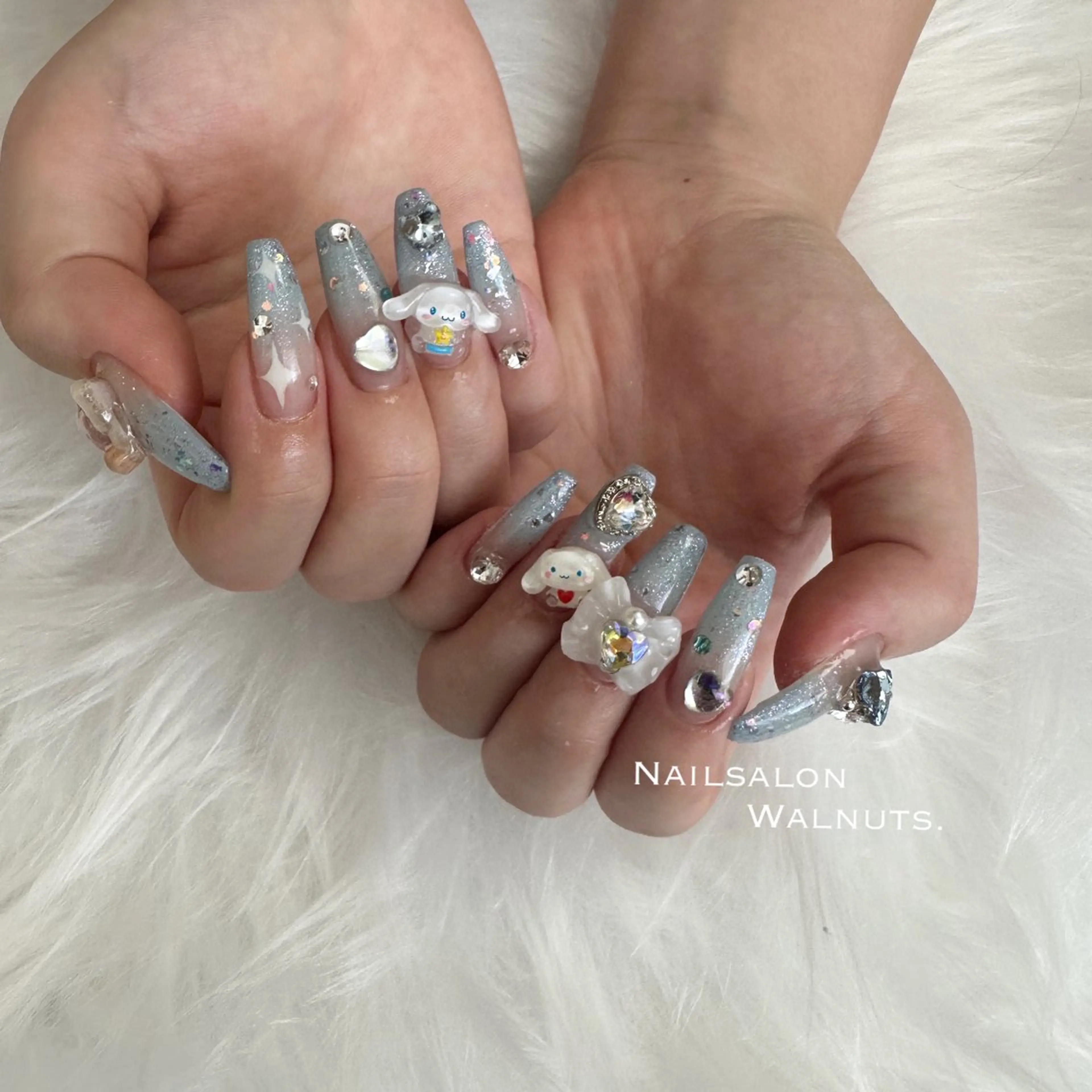 ネイル アートネイル ロングネイル 持ち込み Walnuts nailのネイルデザイン