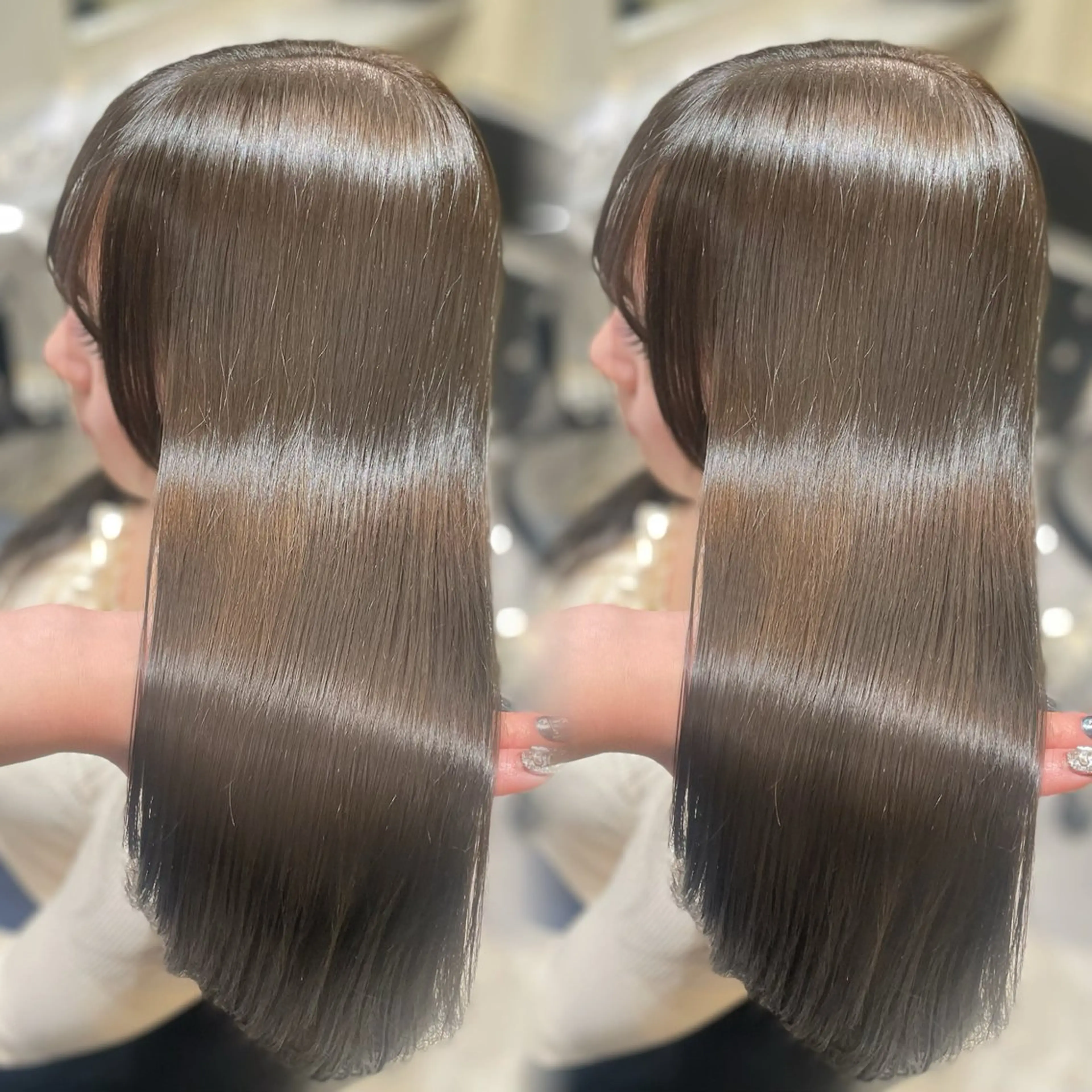 ロング カット ヘアカラー トリートメント 髪質改善×透明感× 艶髪🥀HIYORIのヘアスタイル