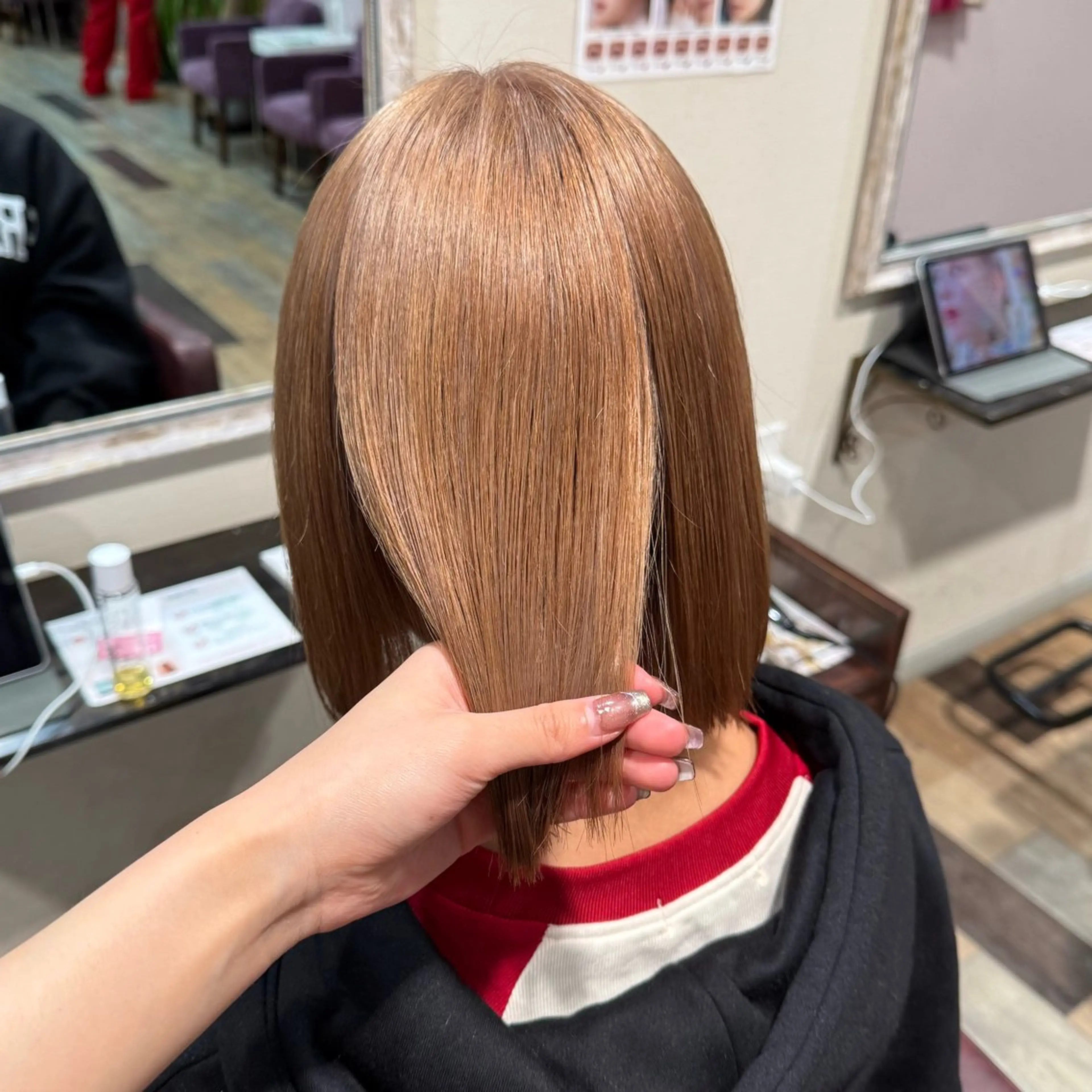 ミディアム カット ヘアカラー トリートメント 柔らかいcolor ￤韓国￤🩰マユ🩰のヘアスタイル