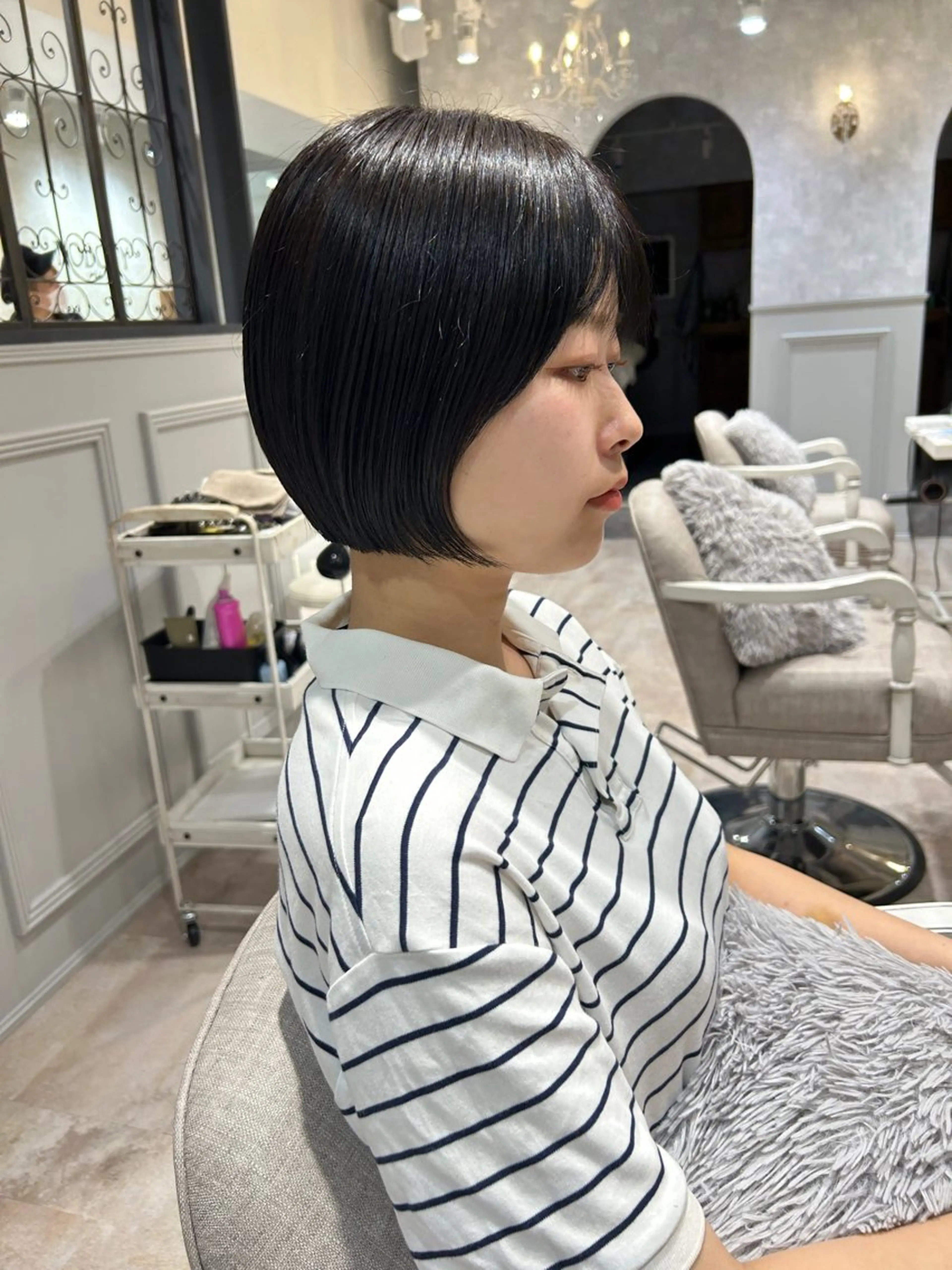 ショート 縮毛矯正 SHISEI所属・小野 明日香のヘアスタイル