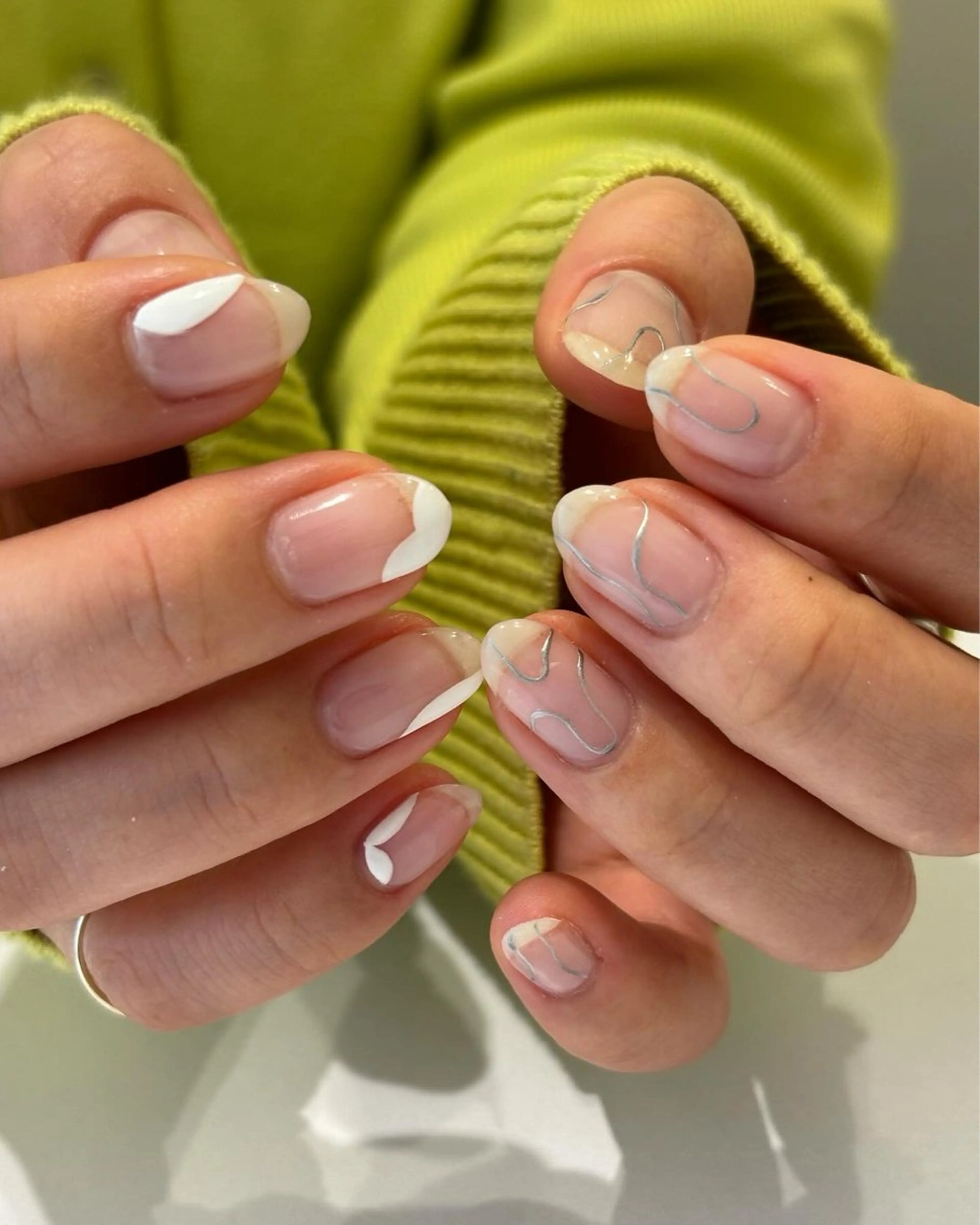 ネイル ニュアンスネイル 春ネイル ハンドネイル Ann. nail.tokyo所属・Ann nailのネイルデザイン