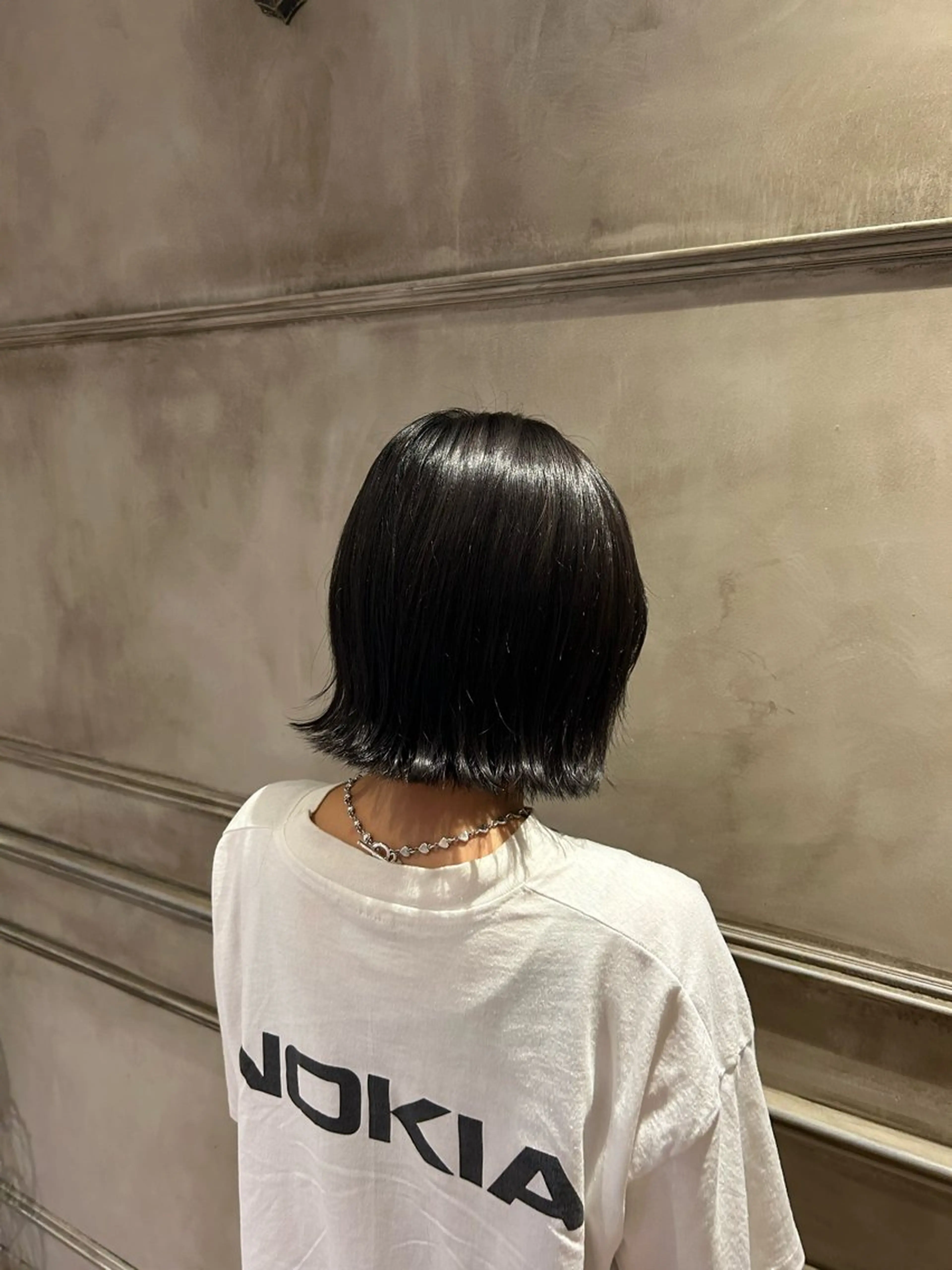 ミディアム カラー ボブ 成田 智彩のヘアスタイル