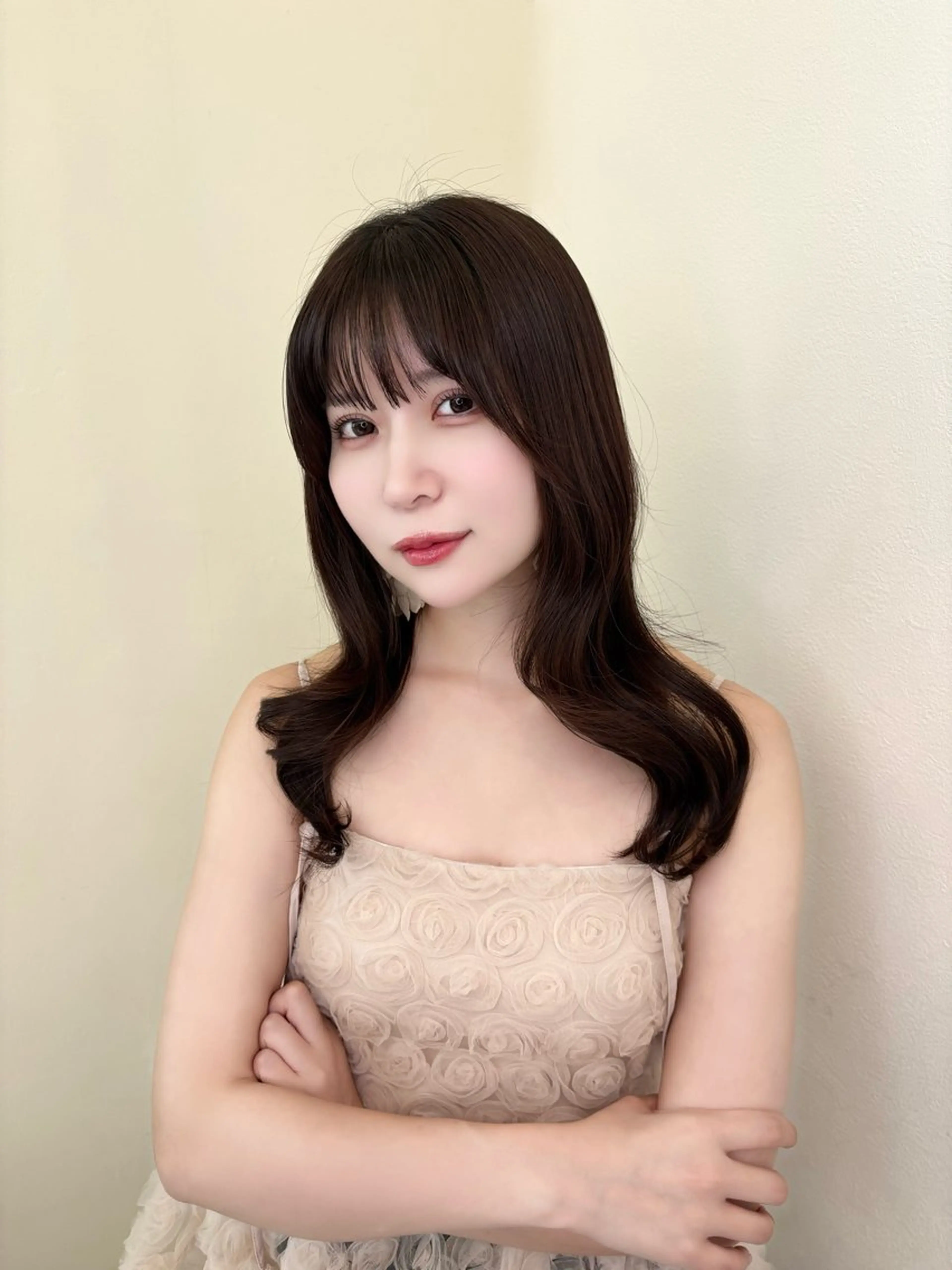 セミロング くびれヘア レイヤーカット カット トリートメント 🎀レイヤー×透明感 カラー🎀Ayanoのヘアスタイル