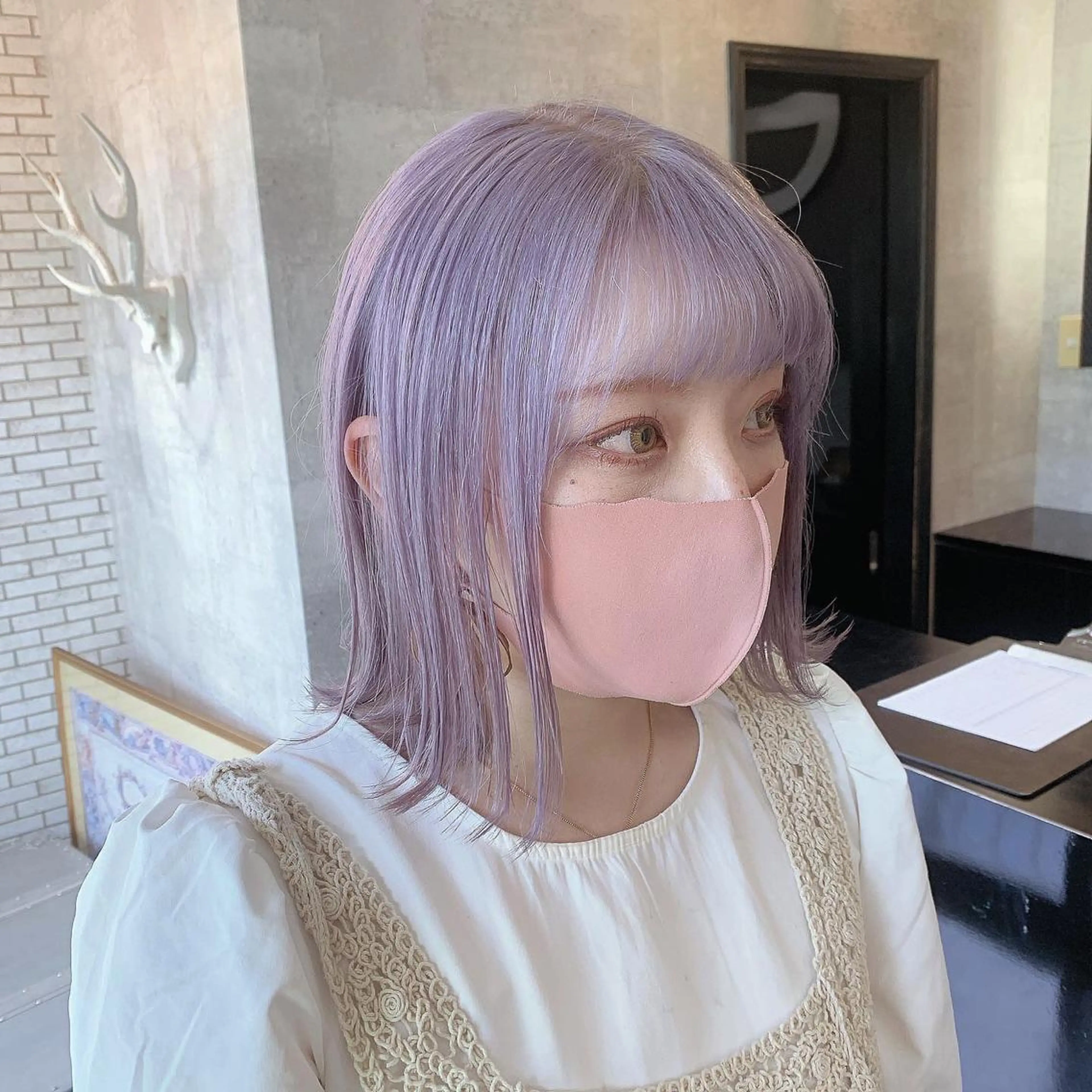 ミディアム パープルカラー ヘアカラー トリートメント actanoid etto所属・佐藤 香太のヘアスタイル