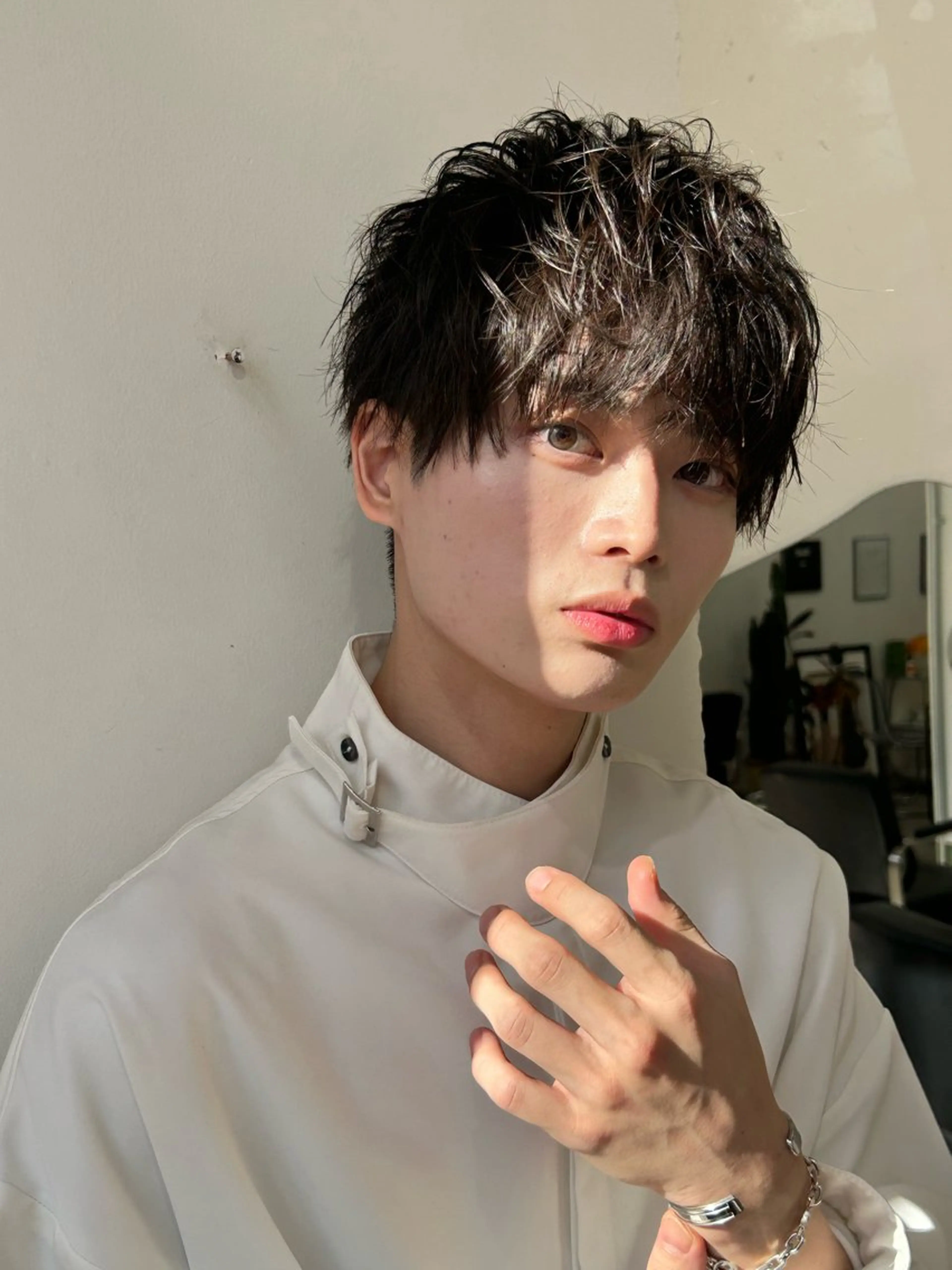 メンズ カット パーマ 横浜で一番パーマ 巻いてます田中ですのヘアスタイル