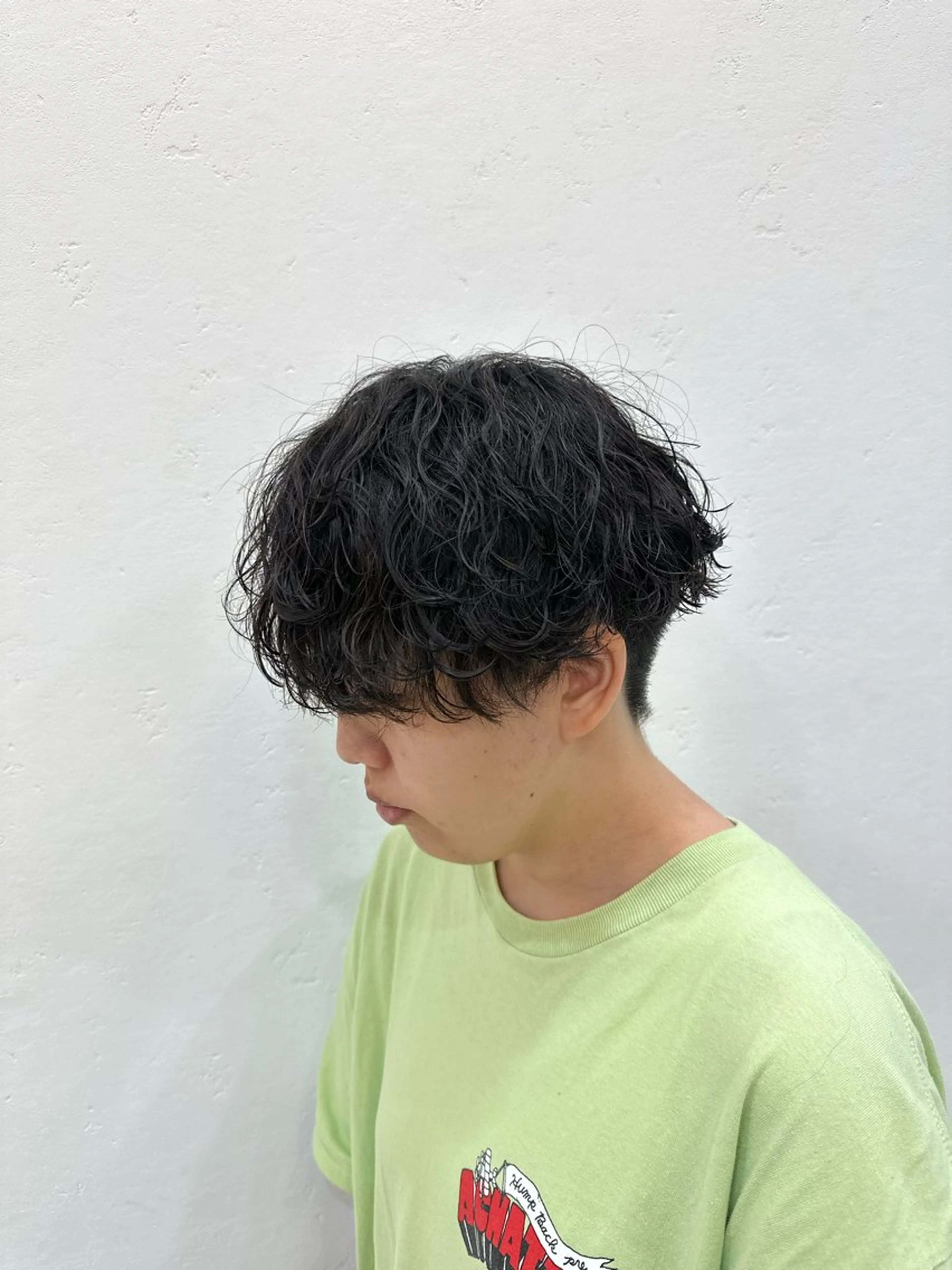 メンズ メンズパーマ 学生（メンズ向け） パーマ 大人メッシュ/ ハイライト/ぽんのヘアスタイル