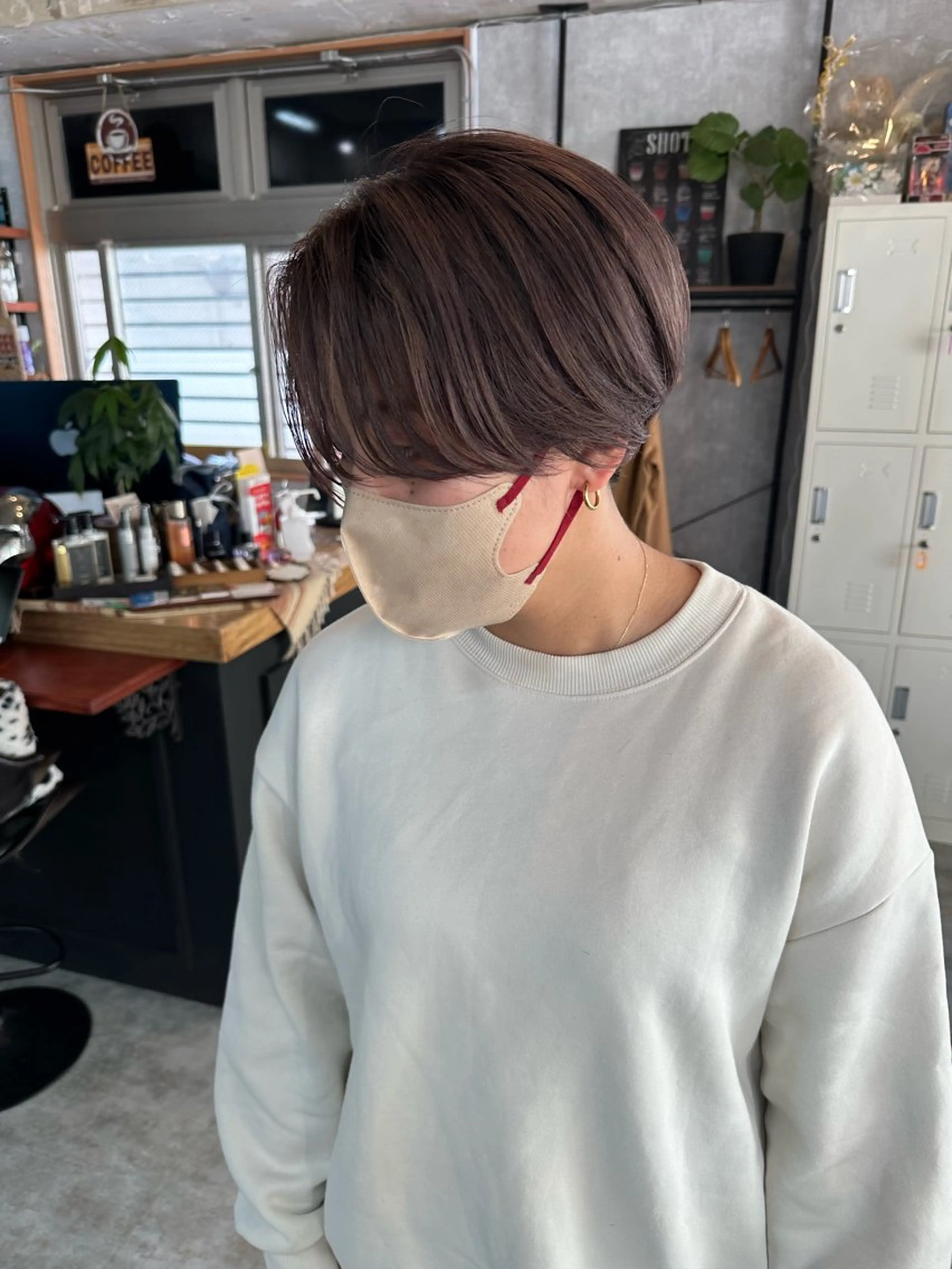 ショート 切りっぱなしボブ ショートボブ ハンサムショート 丸みショート ボブ カット ヘアカラー トリートメント C’LD hair  produce /シールドヘア所属・モテ髪/ボブ/ショー ト/アダチフウトのヘアスタイル