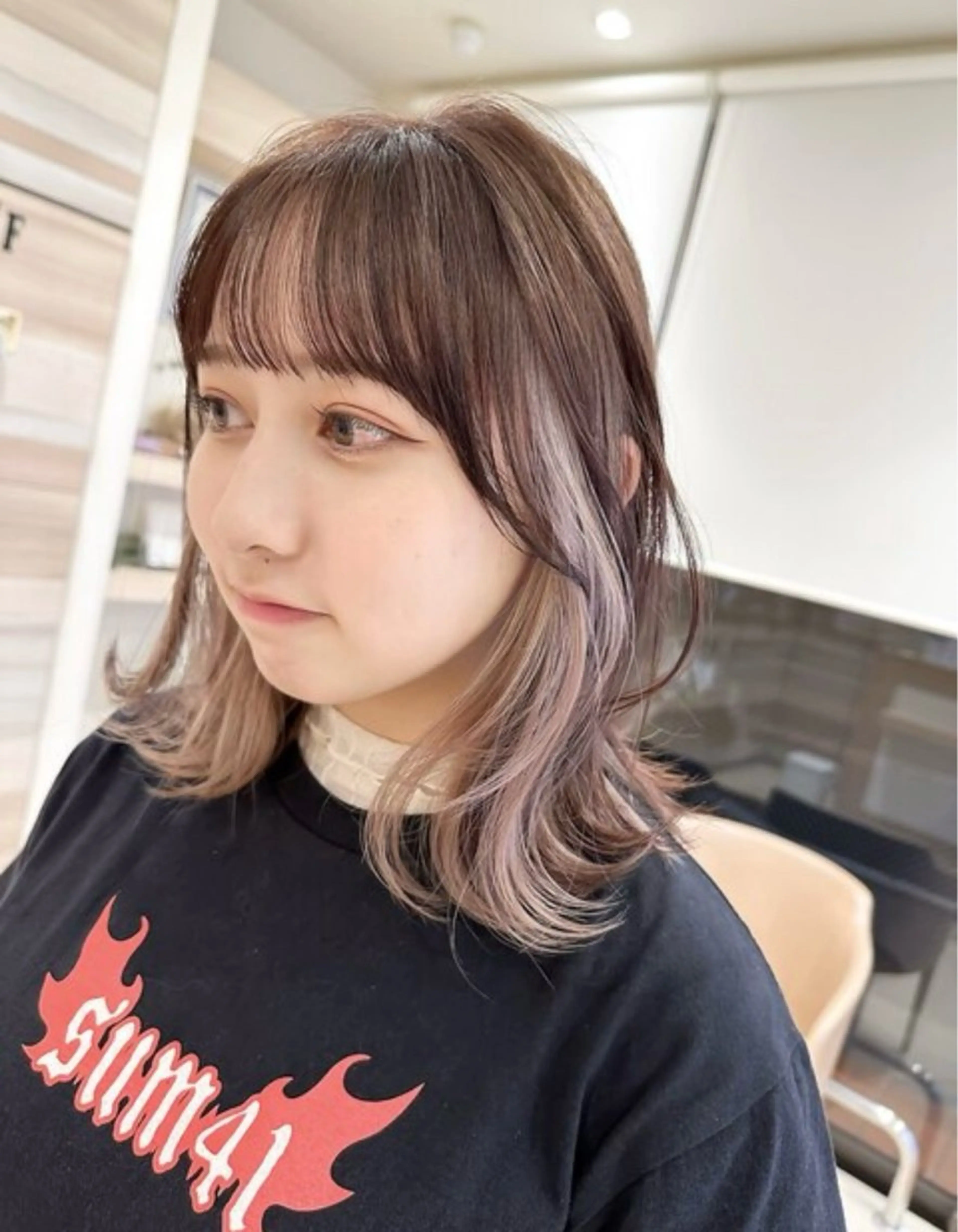 【✨透明感MAX✨】似合わせカット💇‍♀️➕ケアブリーチ✨➕オンカラー　ロング料金なし‼️の写真