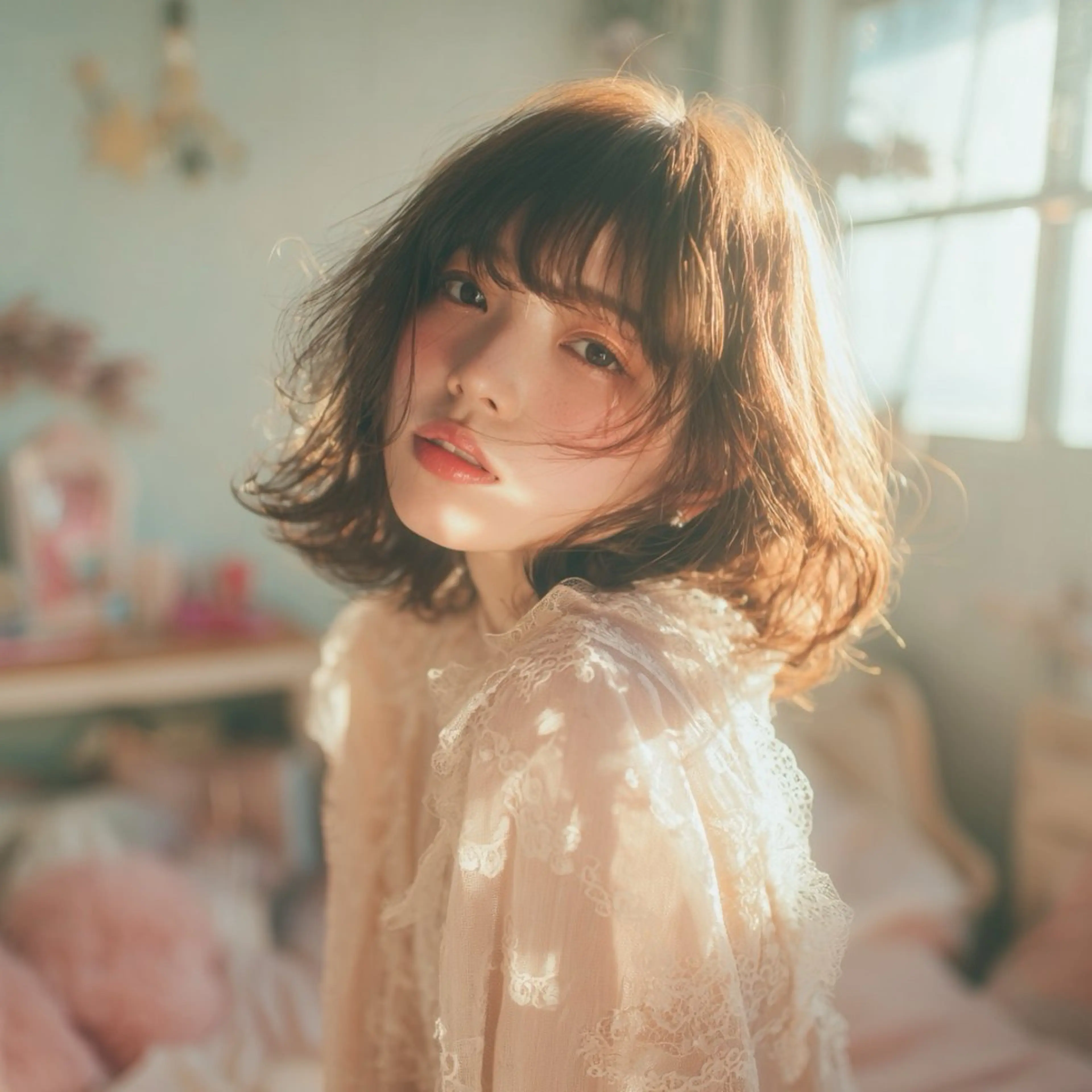 ミディアム 🌼Kubu成田 陽実🌼のヘアスタイル