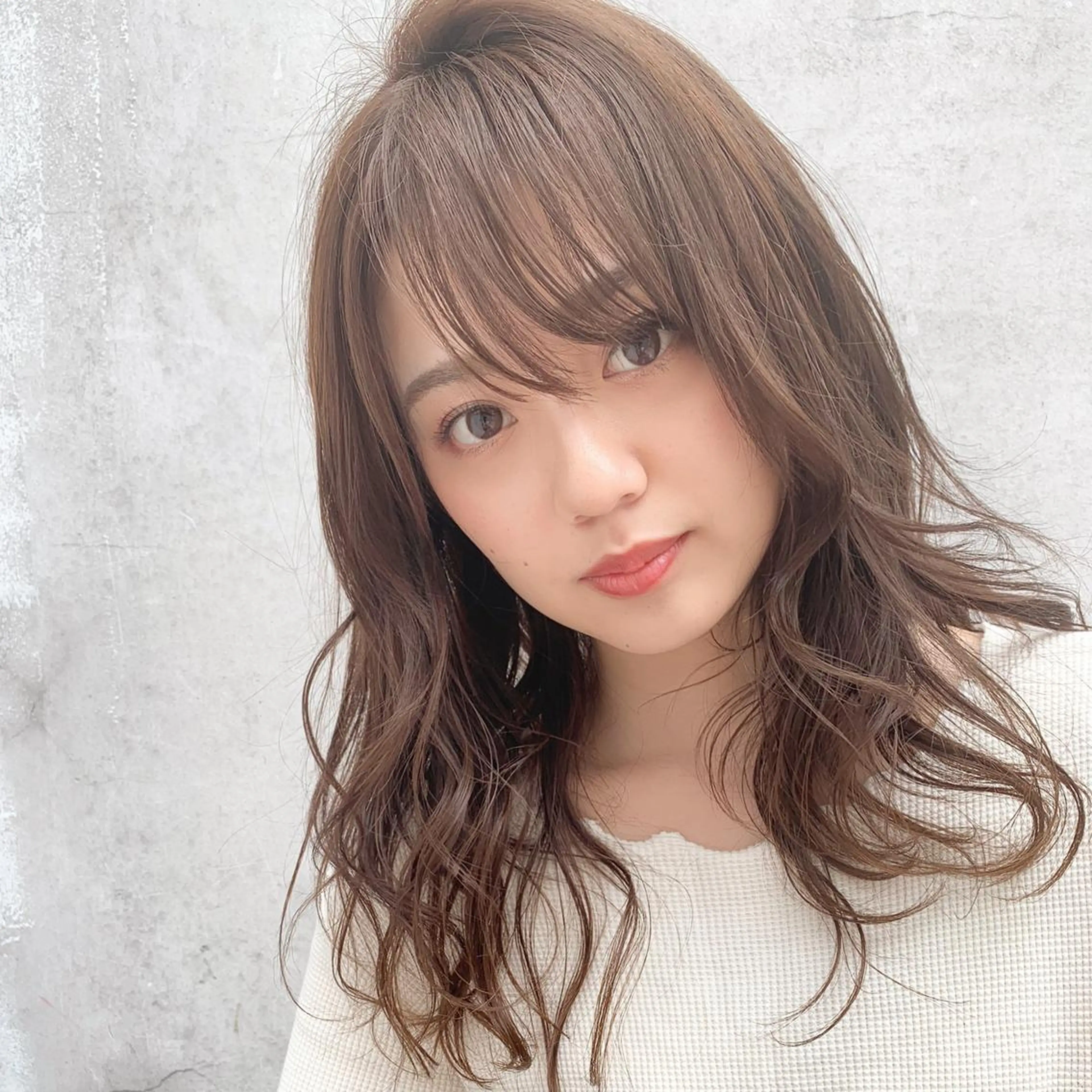 セミロング カラー パーマ セミロングパーマ 髪質改善カラー☆ ヘアアレンジmiyuのヘアスタイル