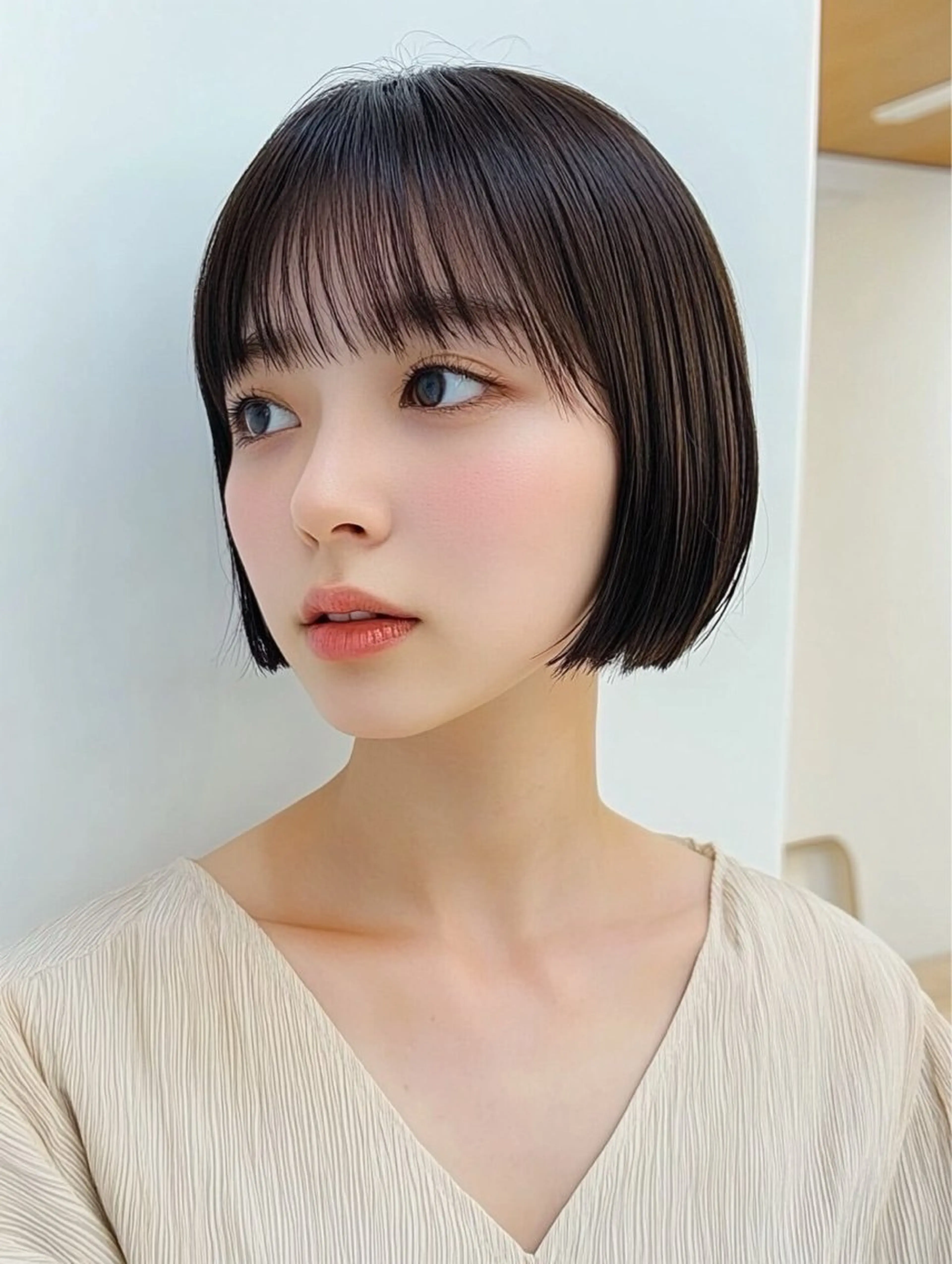 ミディアム カット ミナル/ 梅田 /似合わせヘア✂️のヘアスタイル