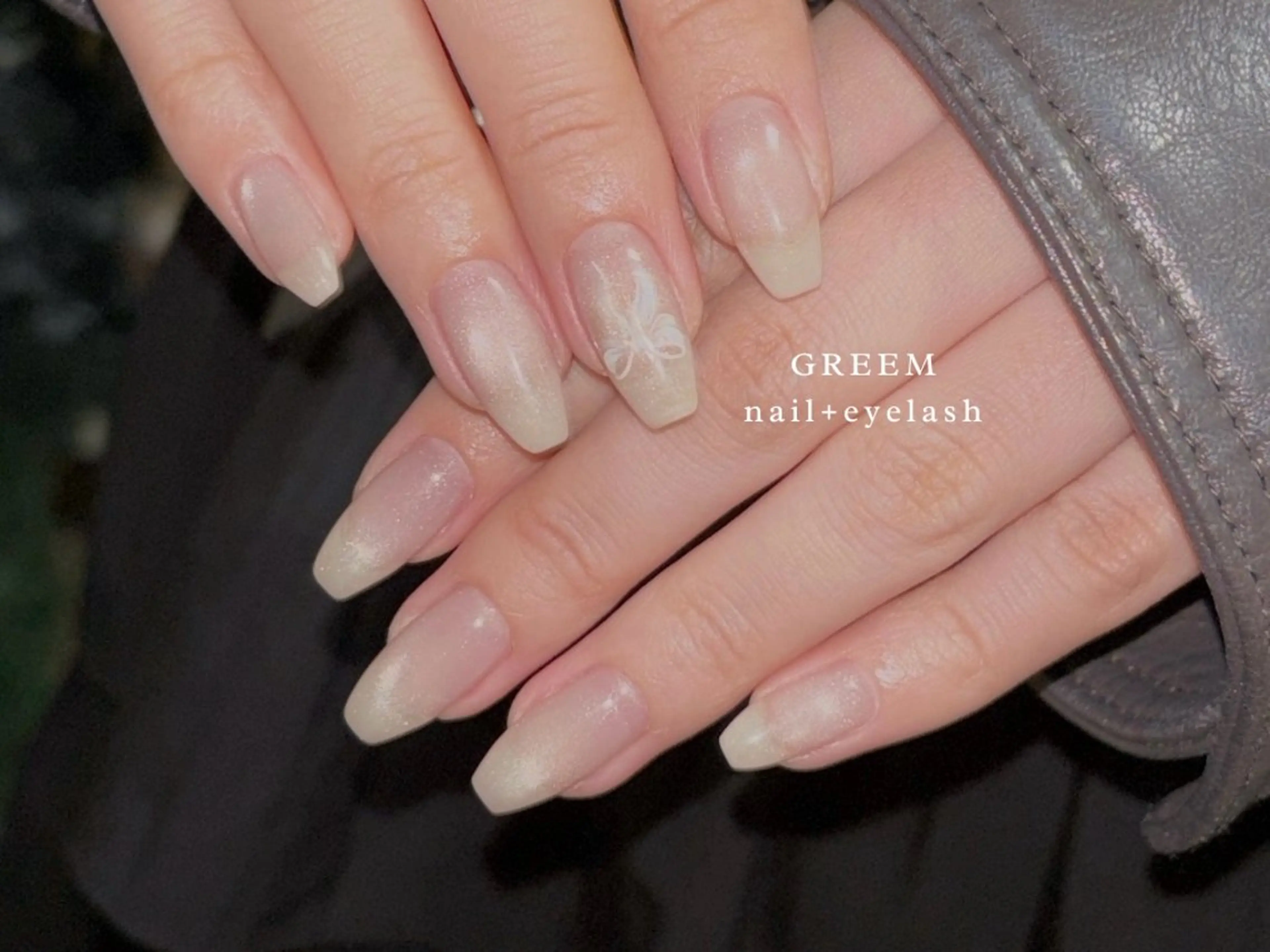 ネイル マグネットネイル オフィスネイル シンプルネイル ハンドネイル GREEM グリームのネイルデザイン