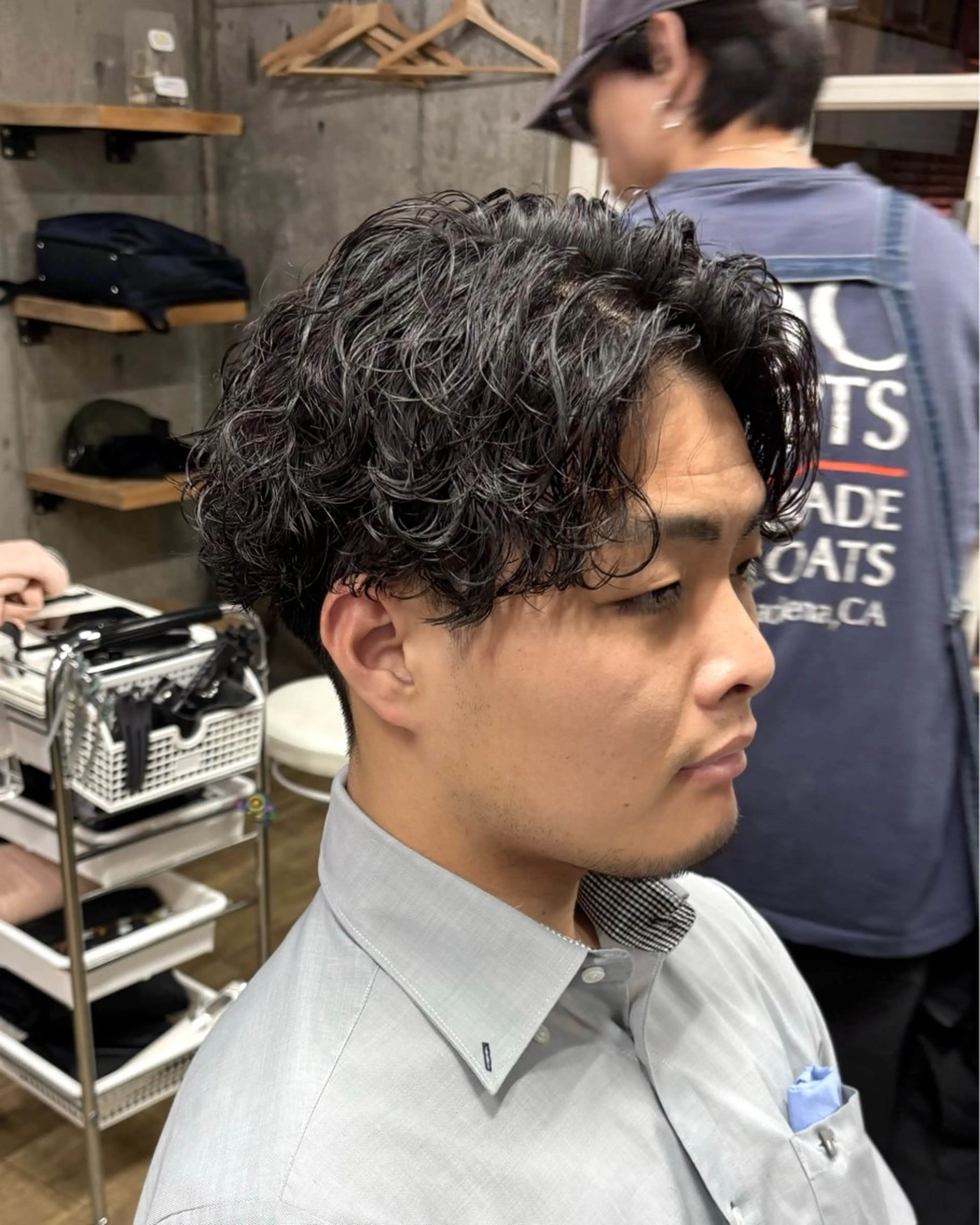 パーマ メンズ 波巻きパーマ カット パーマ homme, famille raugh【オム・ファミーユ・ラグ】所属・【メンズ特化】パーマ /マッシュ/たいちのヘアスタイル