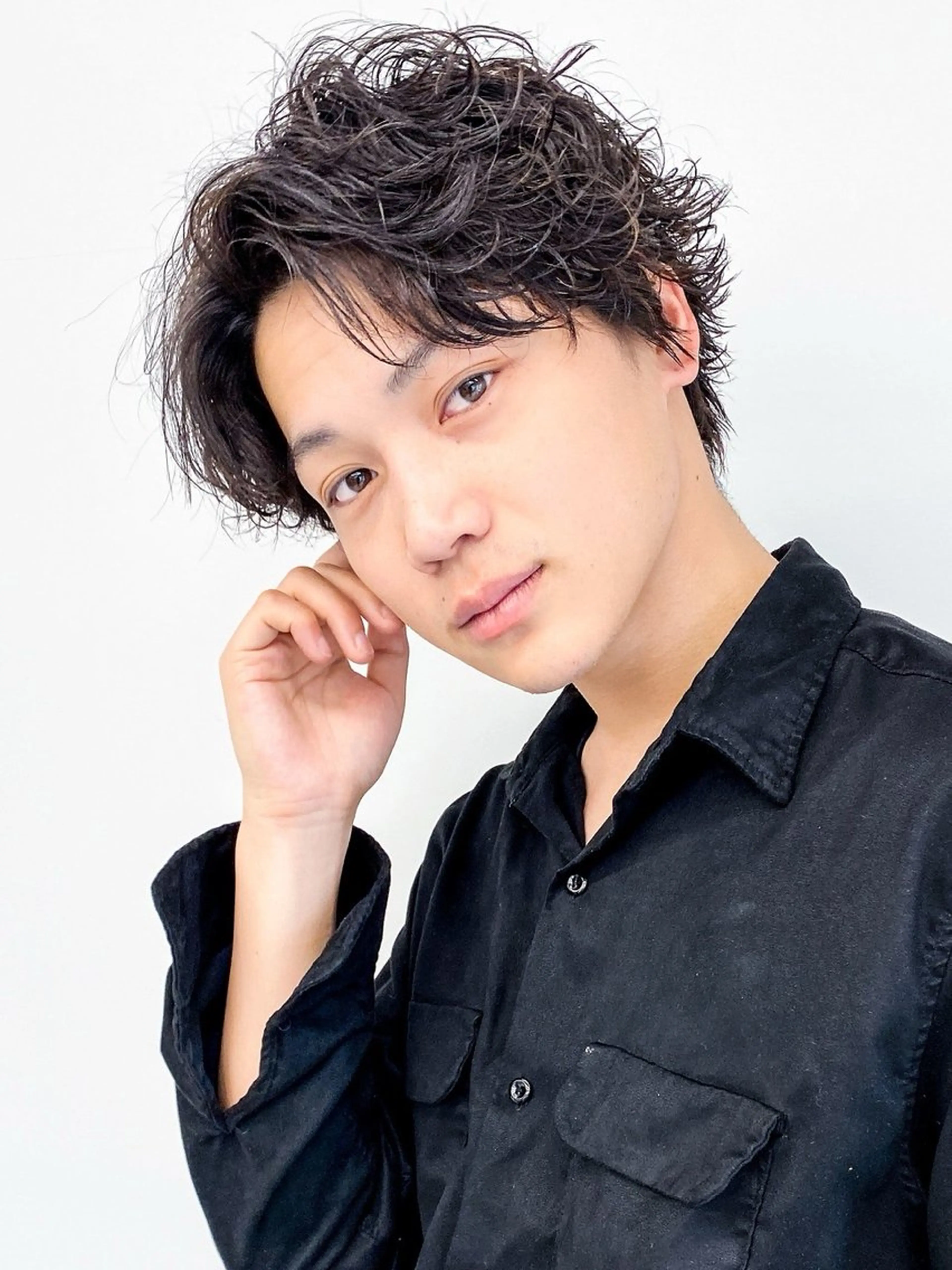 ショート メンズ カット パーマ 相馬 一真のヘアスタイル