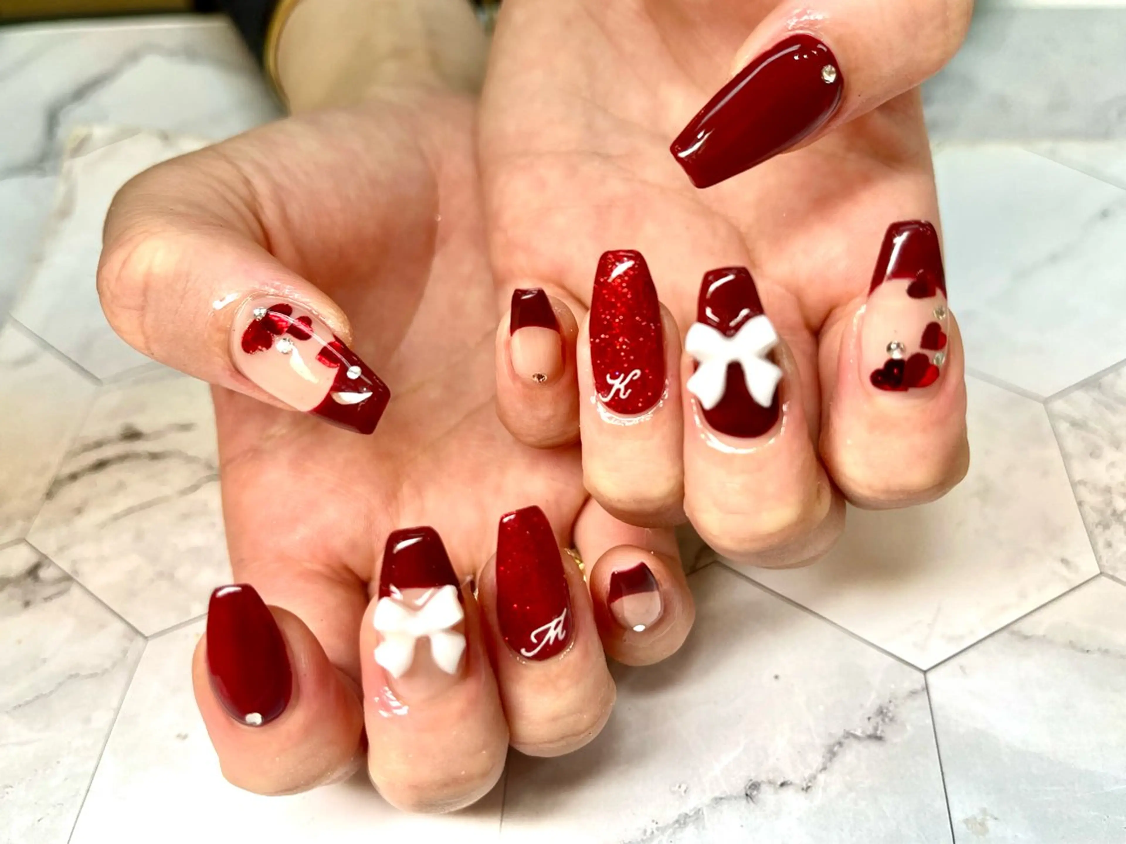 ネイル Queennail 北堀江megumiのネイルデザイン