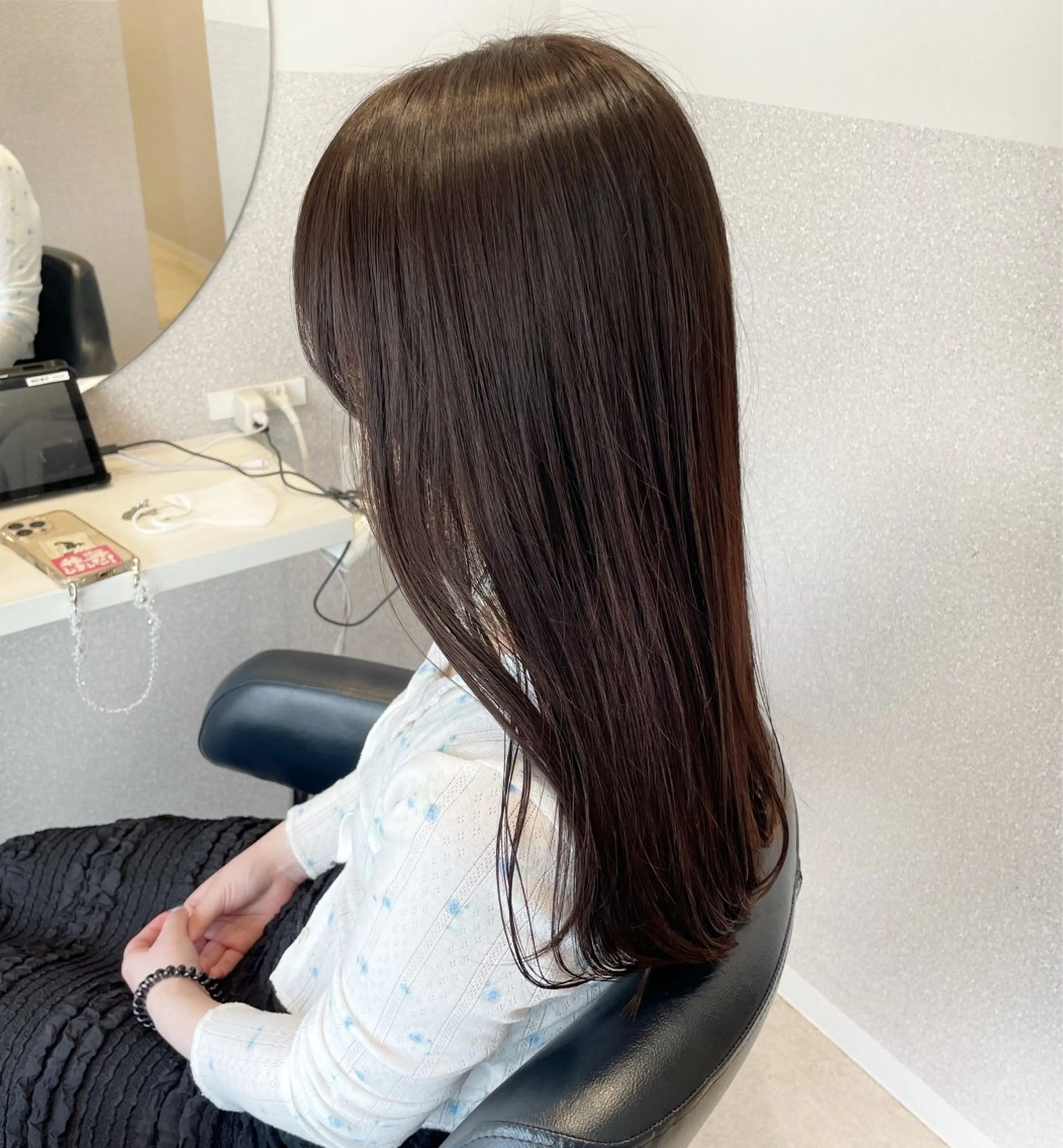 ロング カラー アッシュ 黒髪 カット ヘアカラー トリートメント 女性リピ90%🍨 🩷佐藤みずきのヘアスタイル